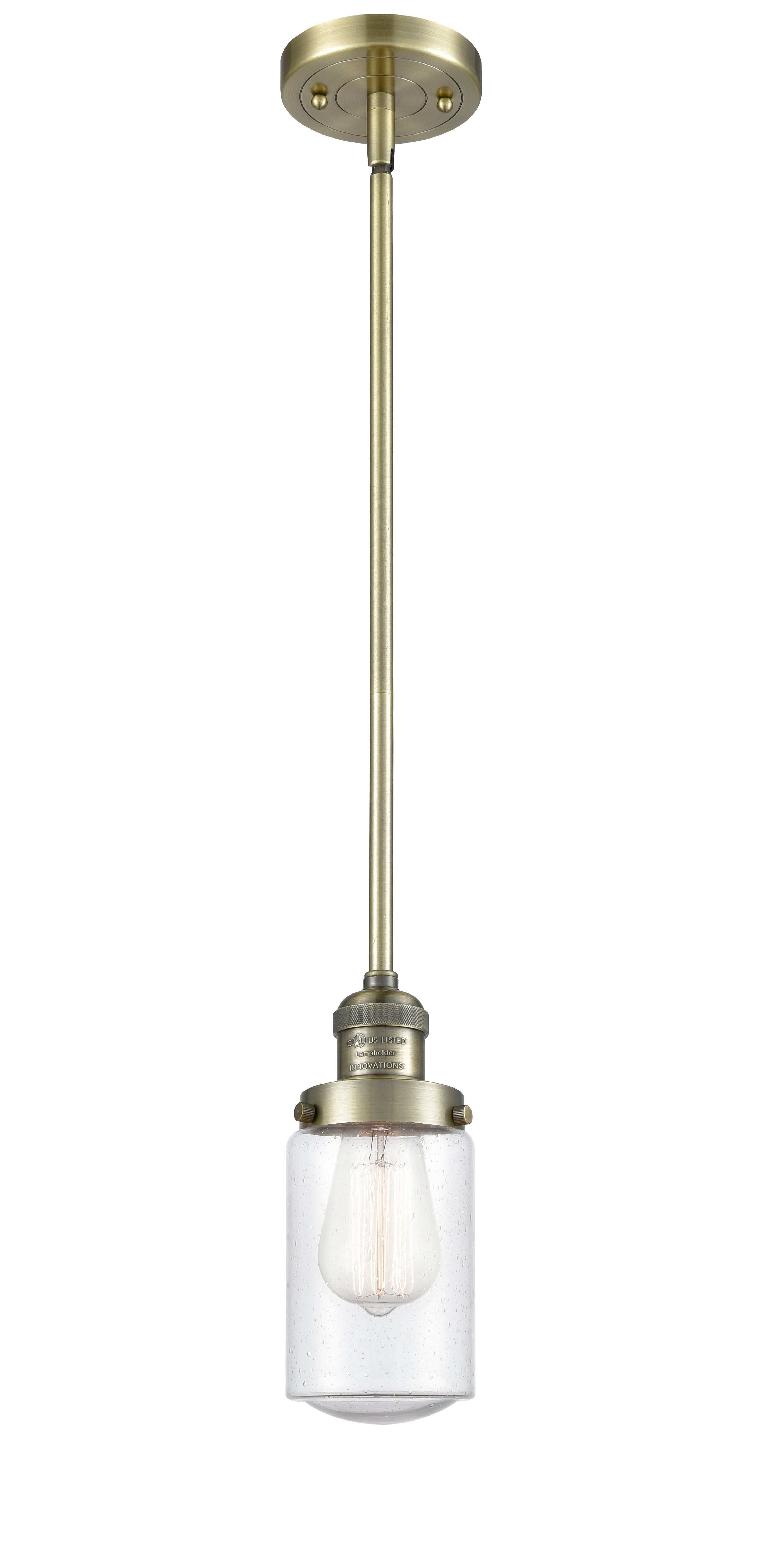 Franklin Restoration Mini Pendant Antique Brass