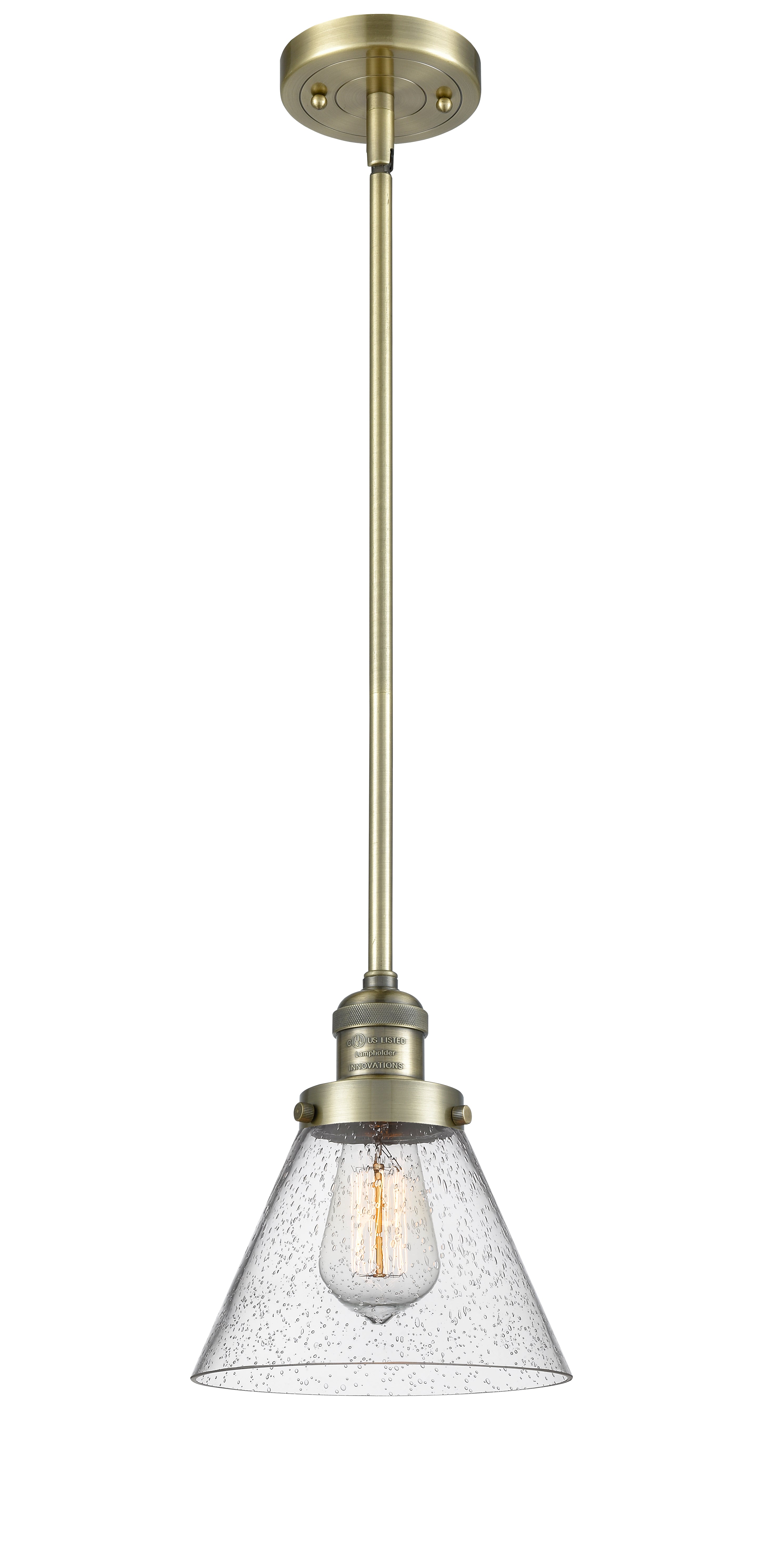 Franklin Restoration Mini Pendant Antique Brass