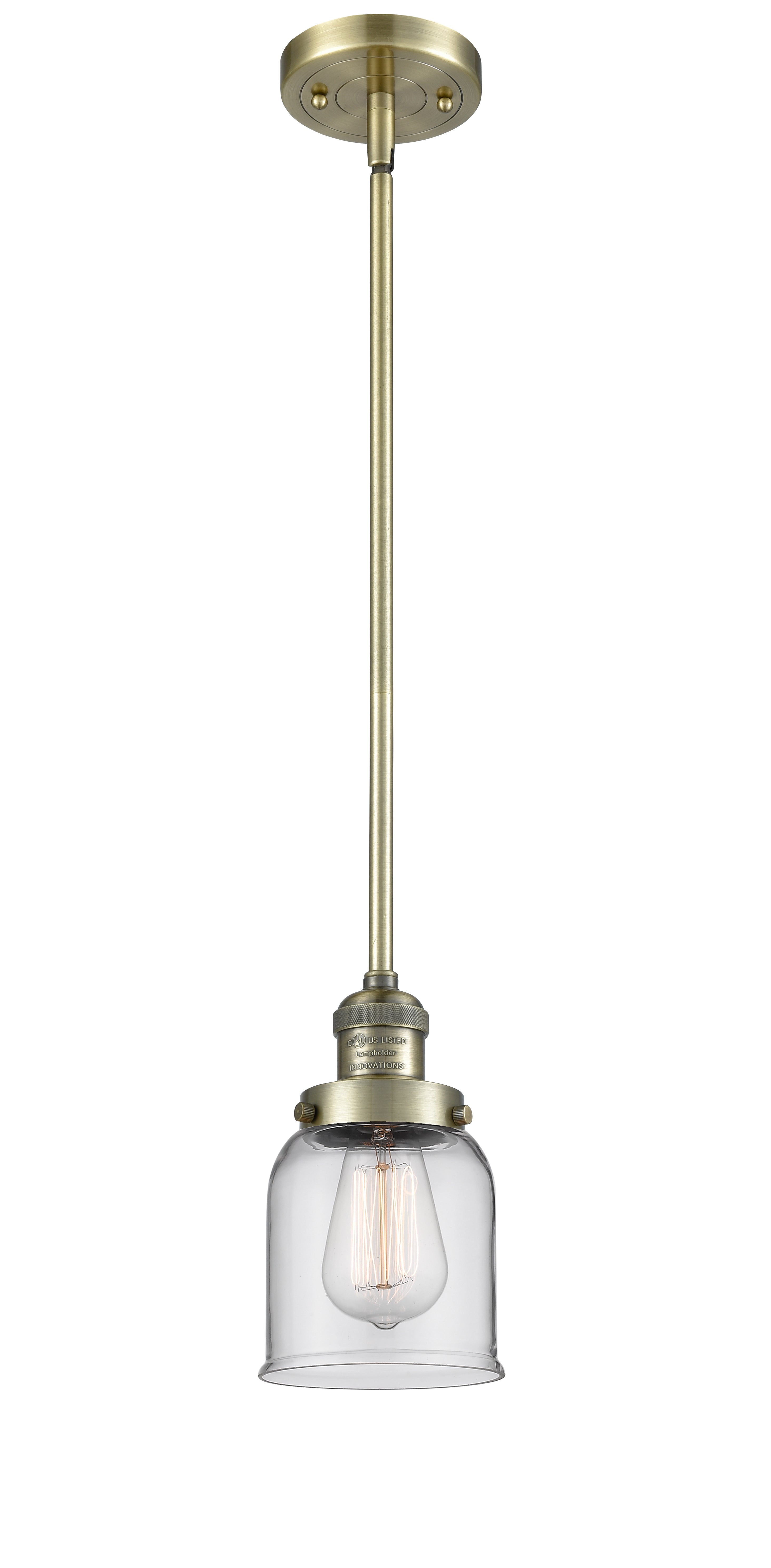 Franklin Restoration Brass Mini Pendant