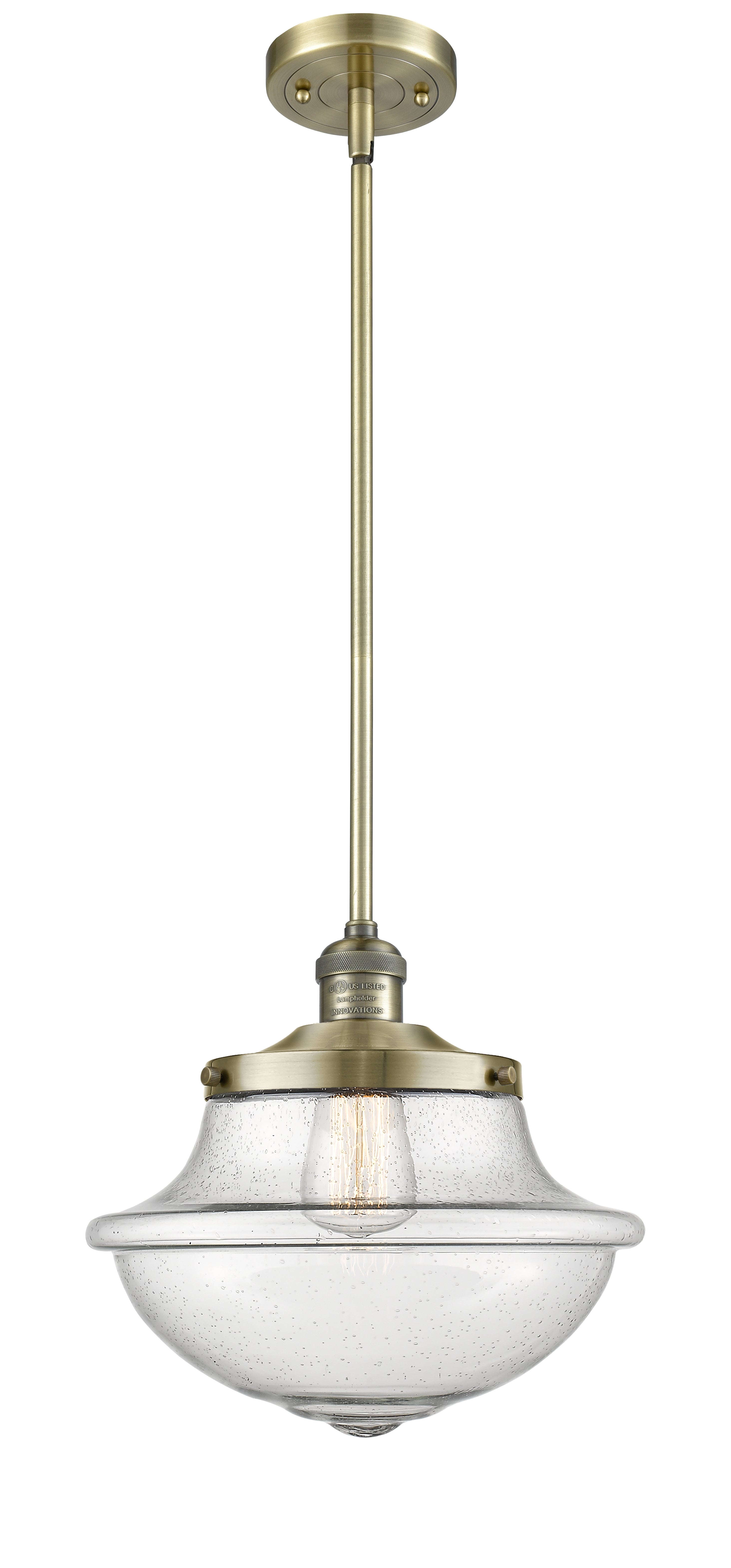 Franklin Restoration Mini Pendant Brass 11.5