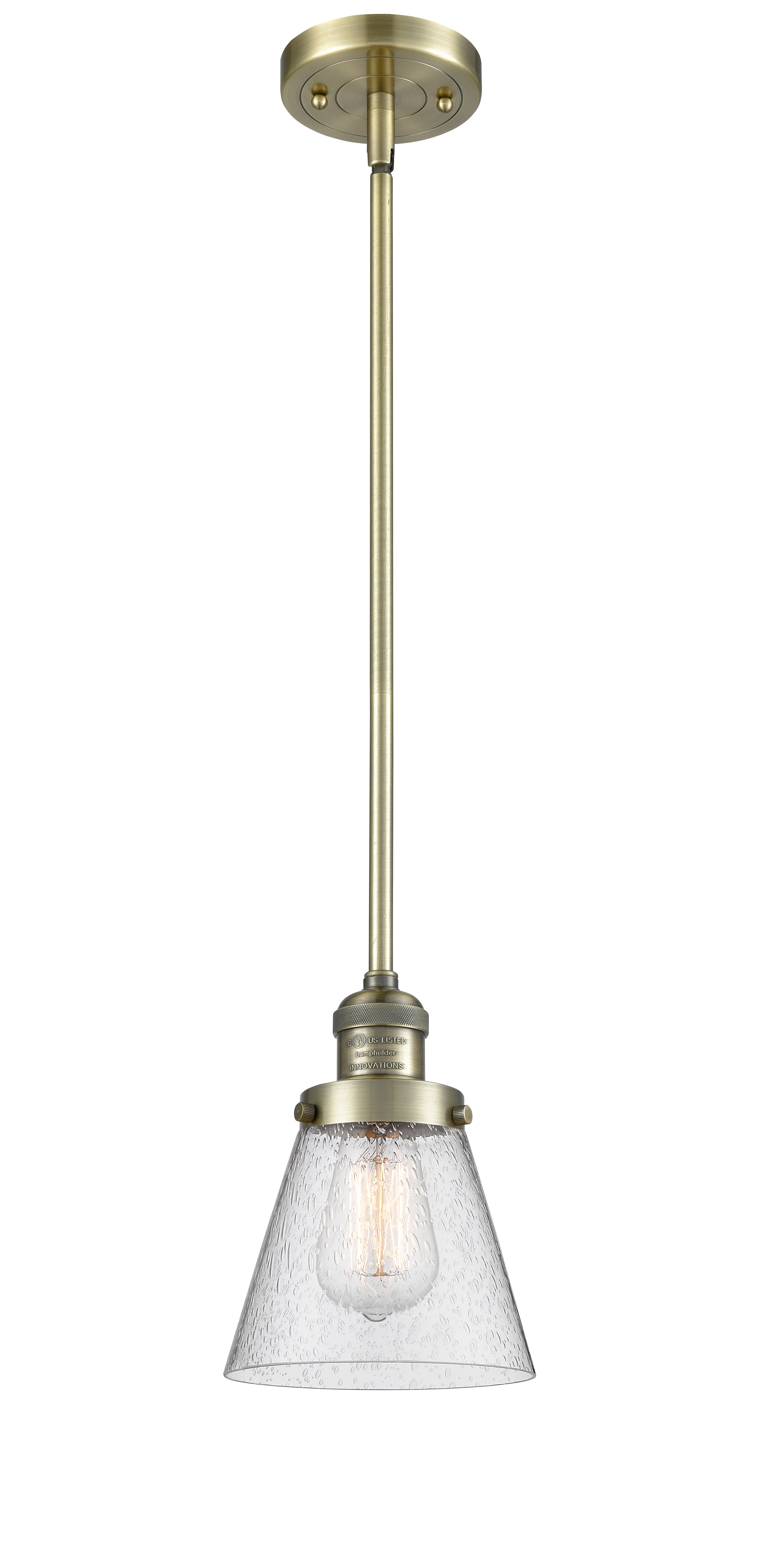 Franklin Restoration Mini Pendant Antique Brass
