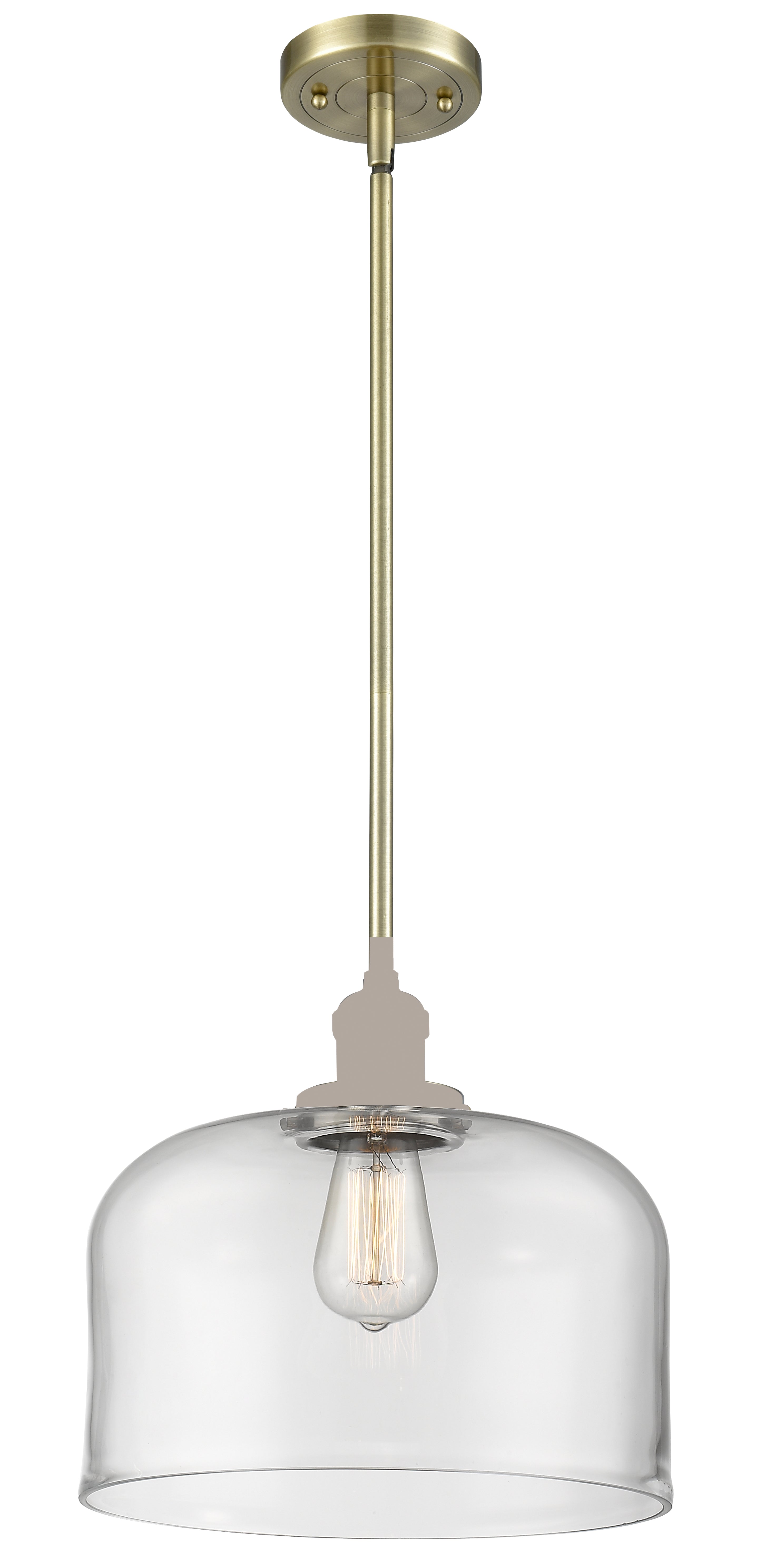 Franklin Restoration Mini Pendant Brass Finish