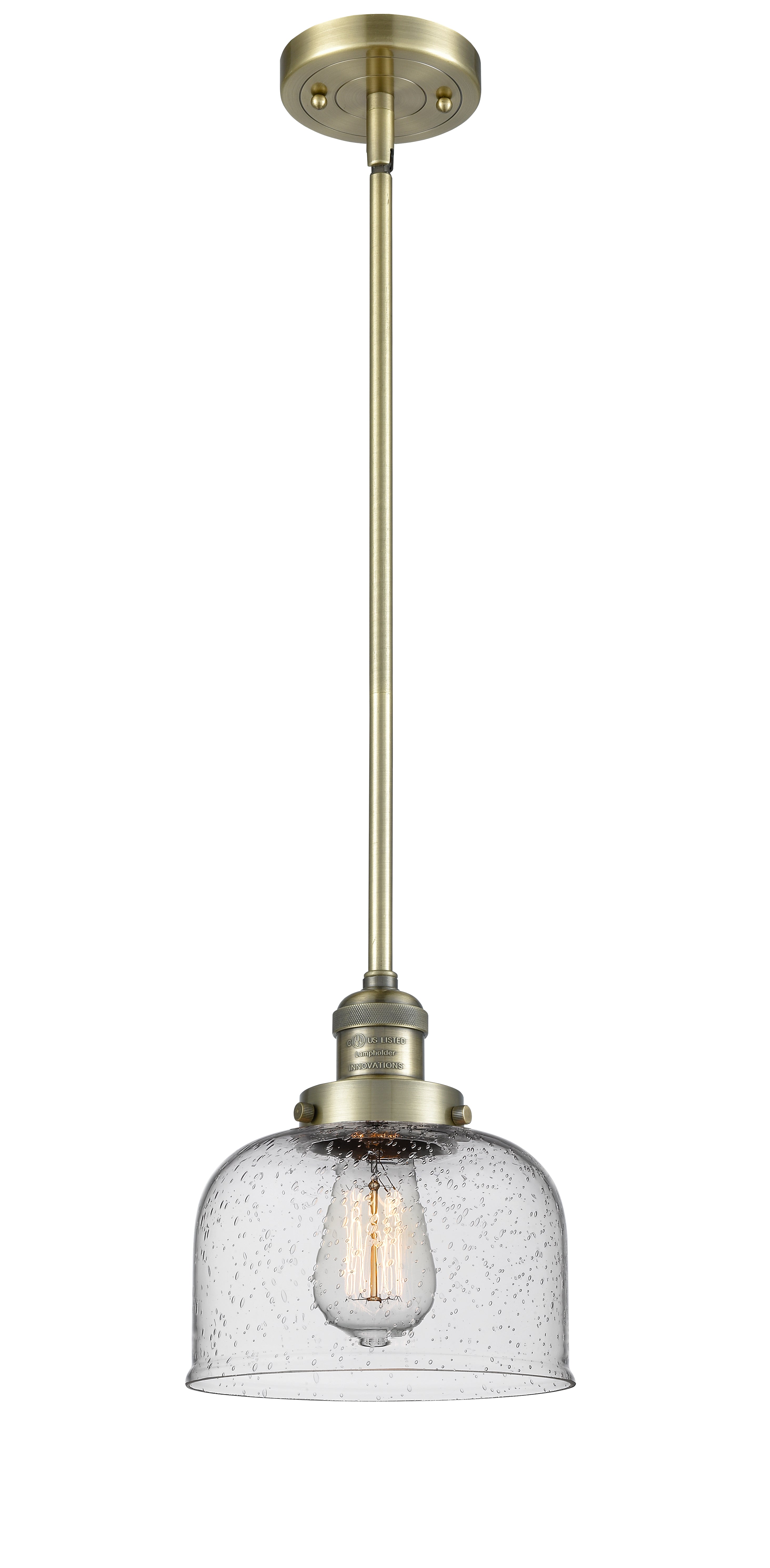 Franklin Restoration Mini Pendant Antique Brass