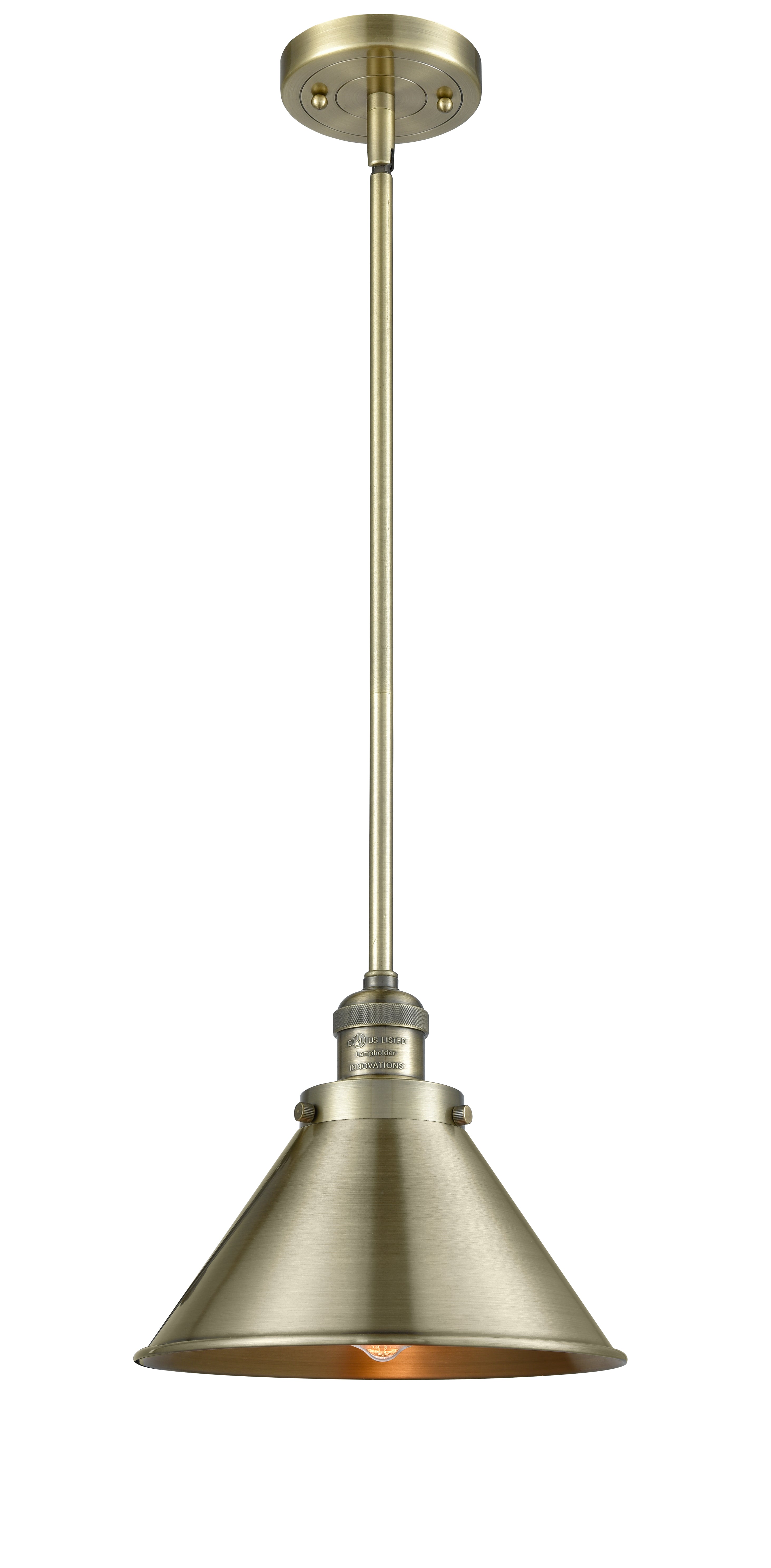 Franklin Restoration Mini Pendant Antique Brass
