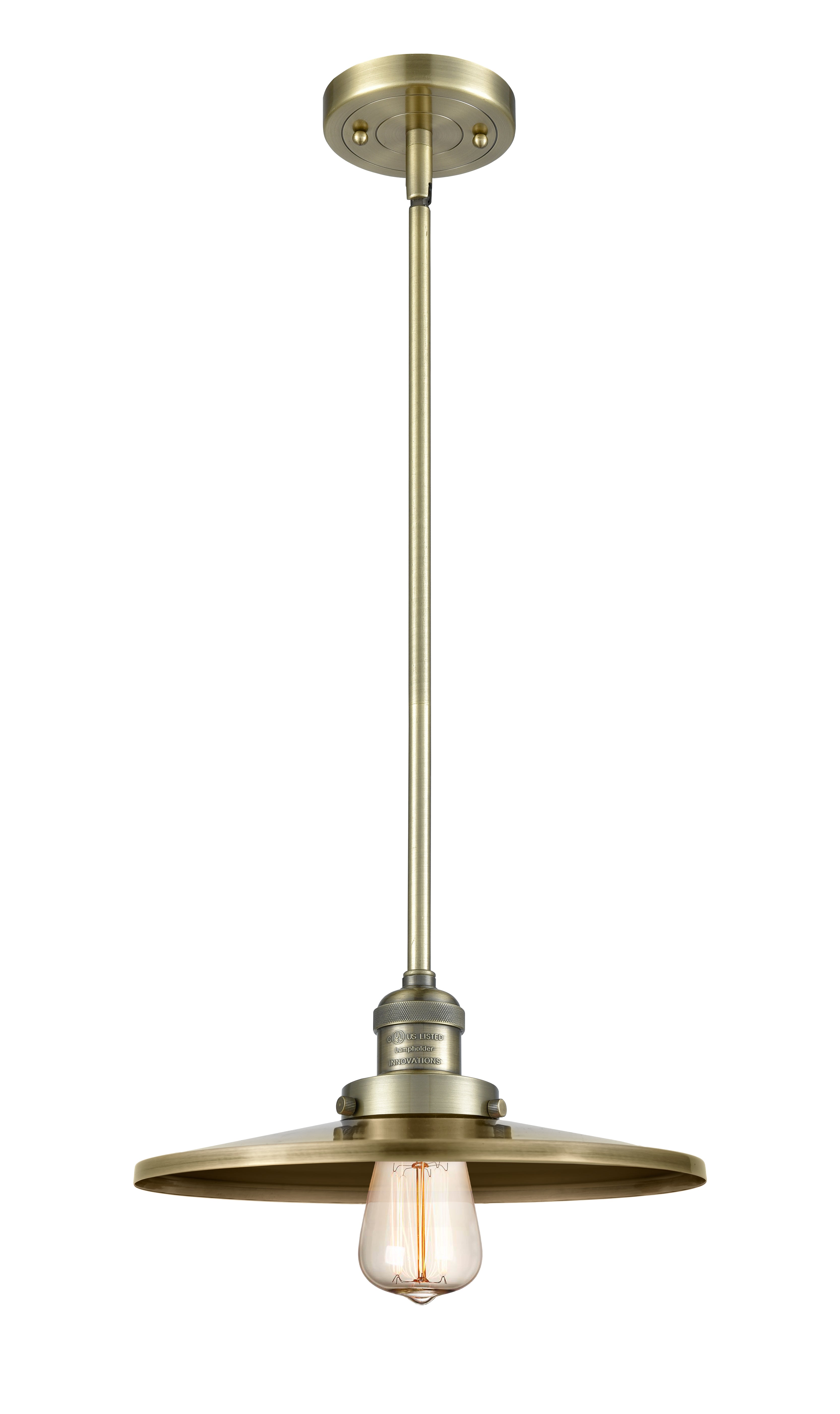 Franklin Restoration Mini Pendant Brass Steel
