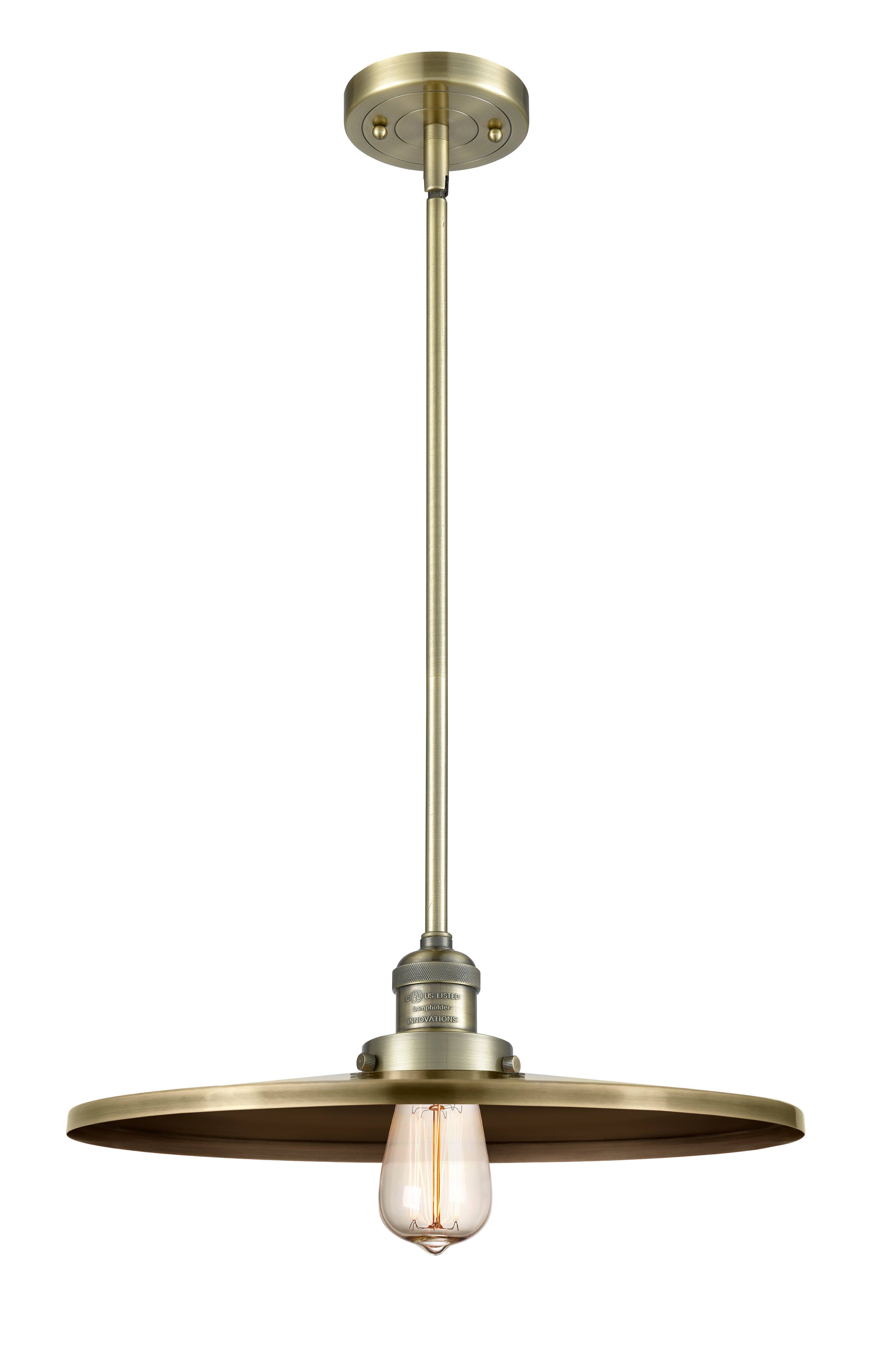 Franklin Restoration Mini Pendant Antique Brass