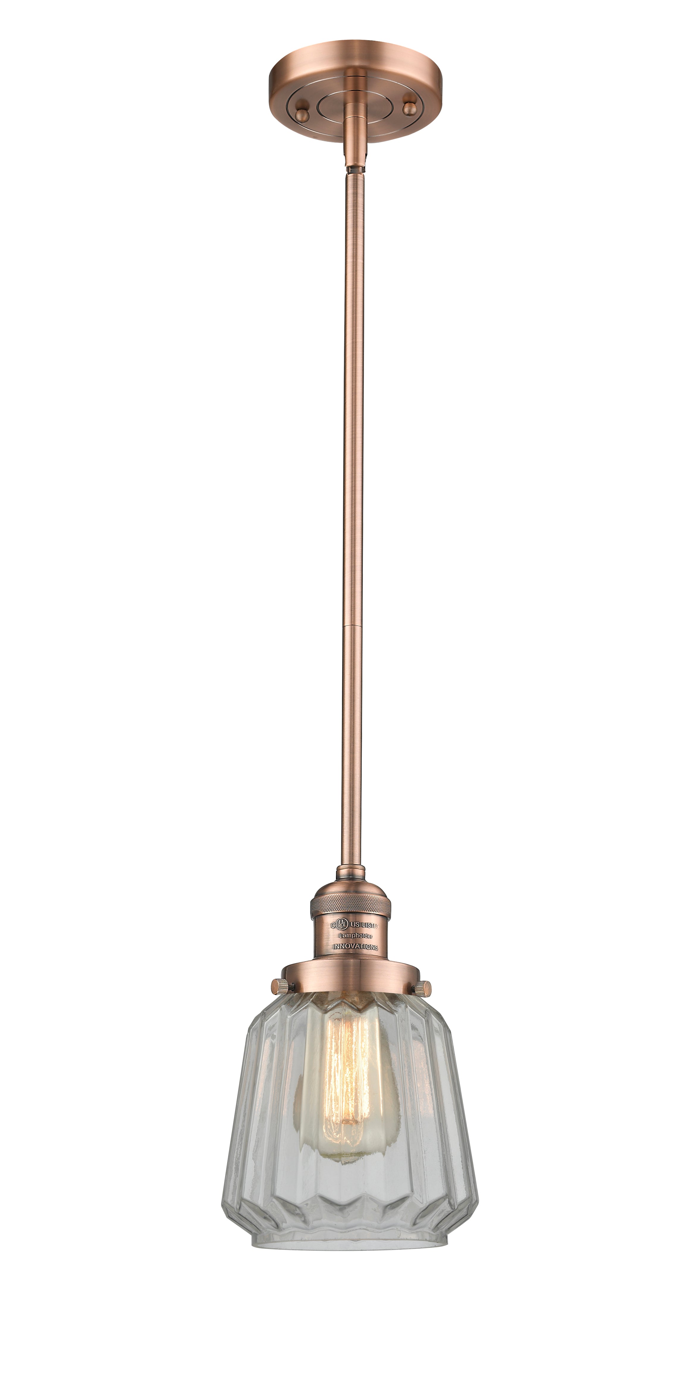 Franklin Restoration Mini Pendant Antique Brass