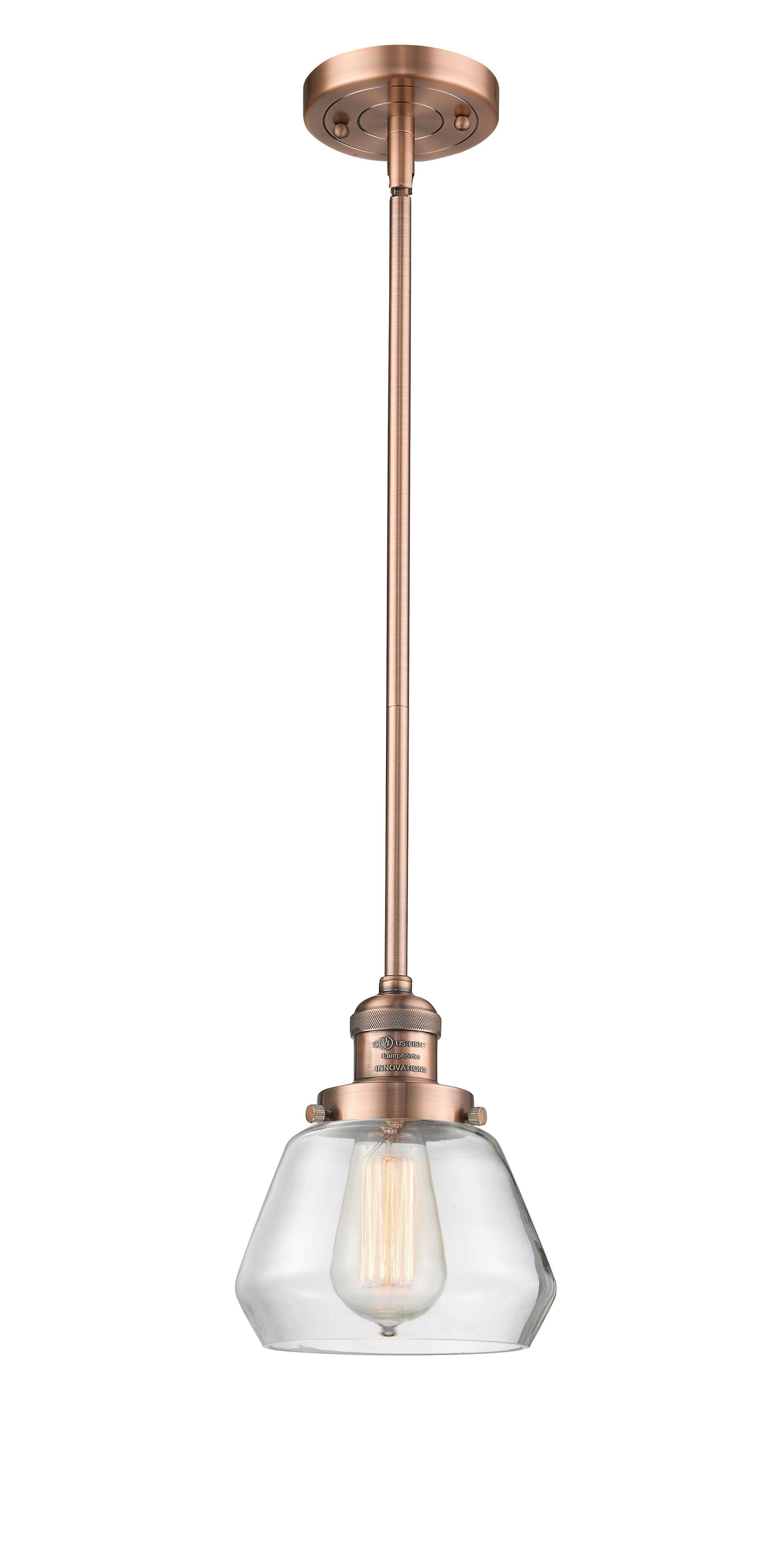 Franklin Restoration Mini Pendant Antique Brass