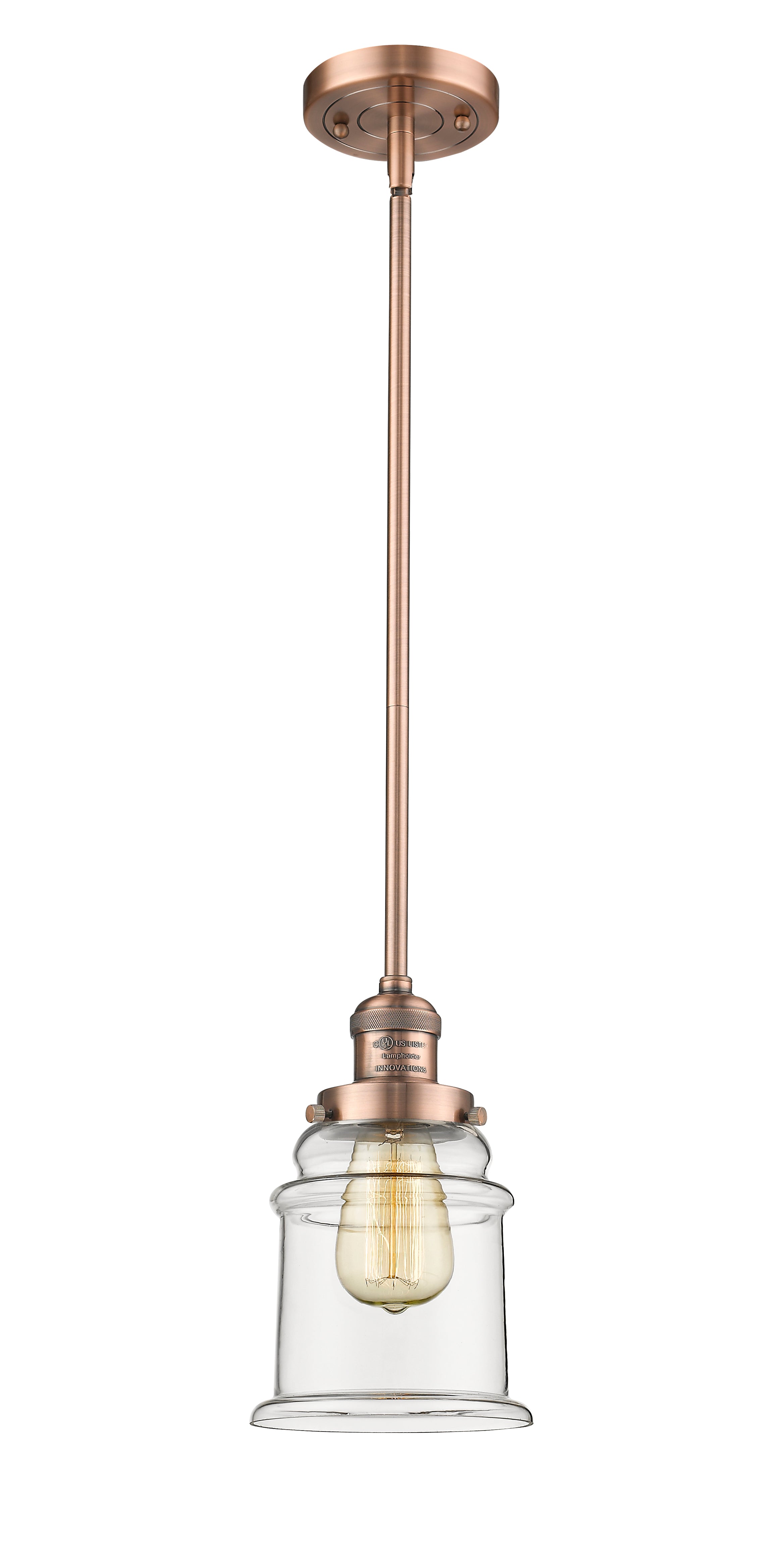 Franklin Restoration Mini Pendant Brass