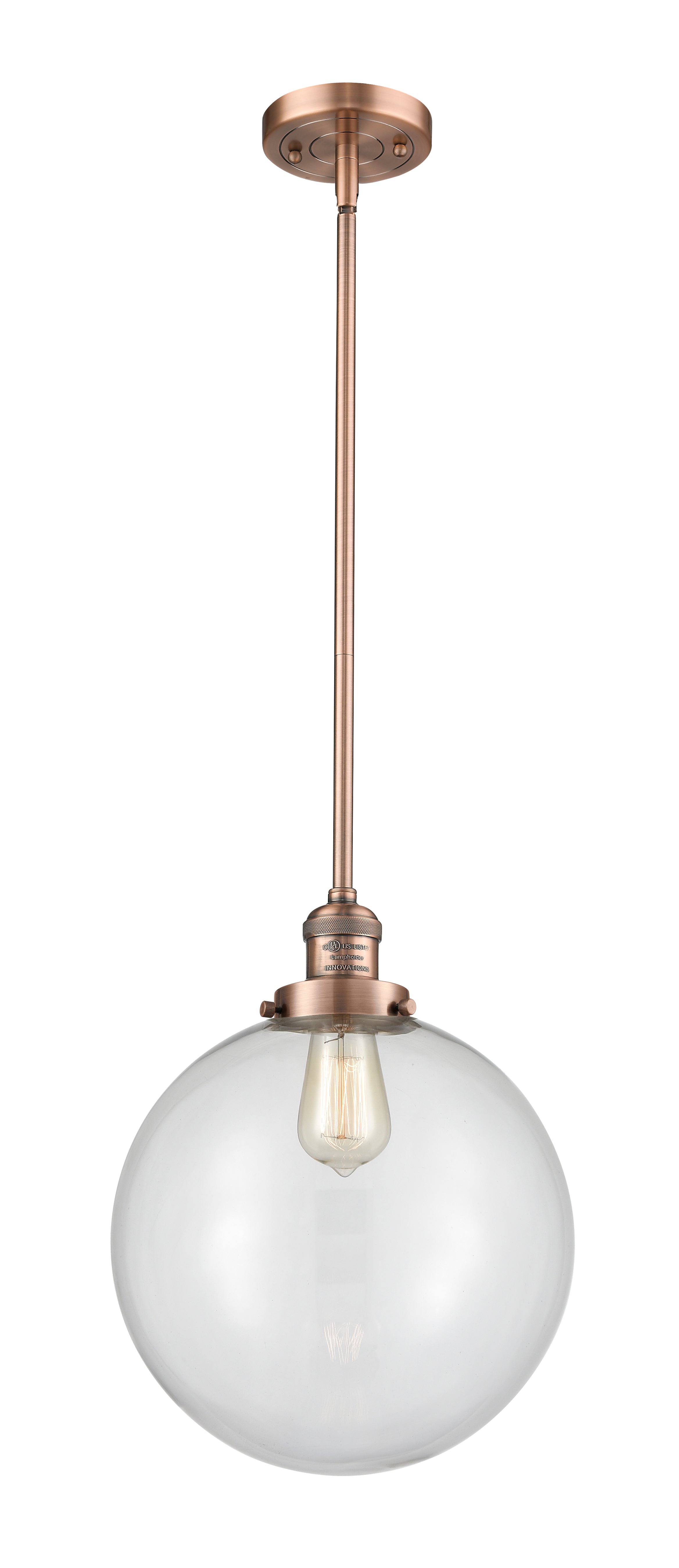 Franklin Restoration Mini Pendant Cast Brass