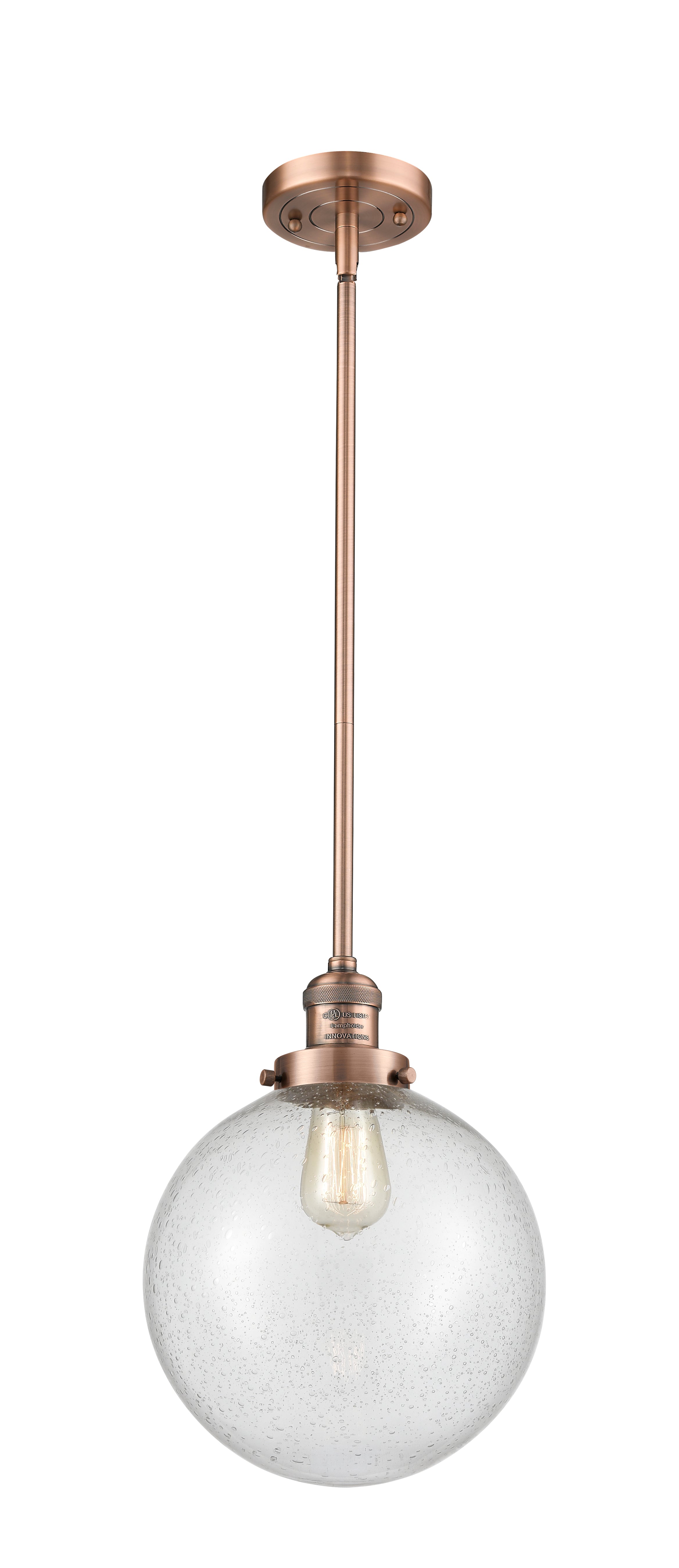 Franklin Restoration Mini Pendant Antique Brass