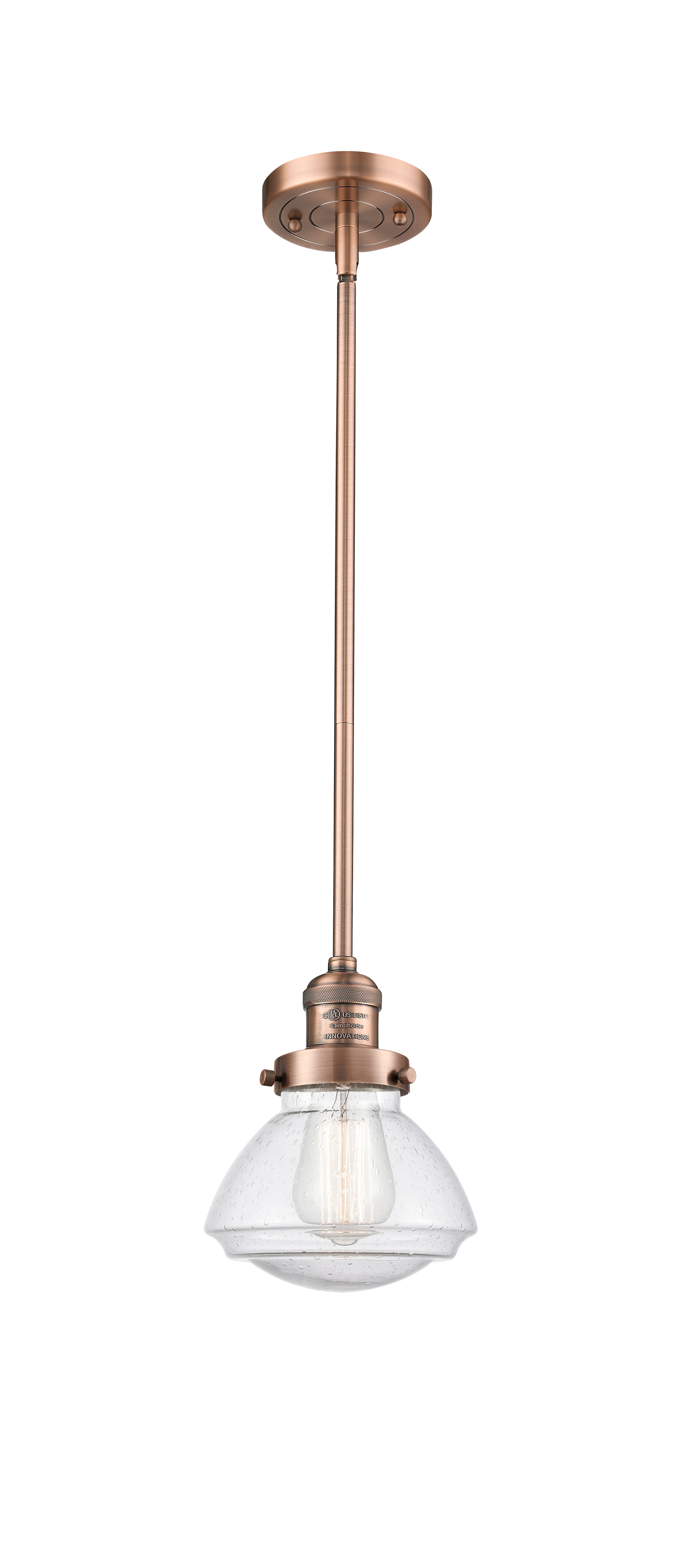 Franklin Restoration Mini Pendant Antique Brass