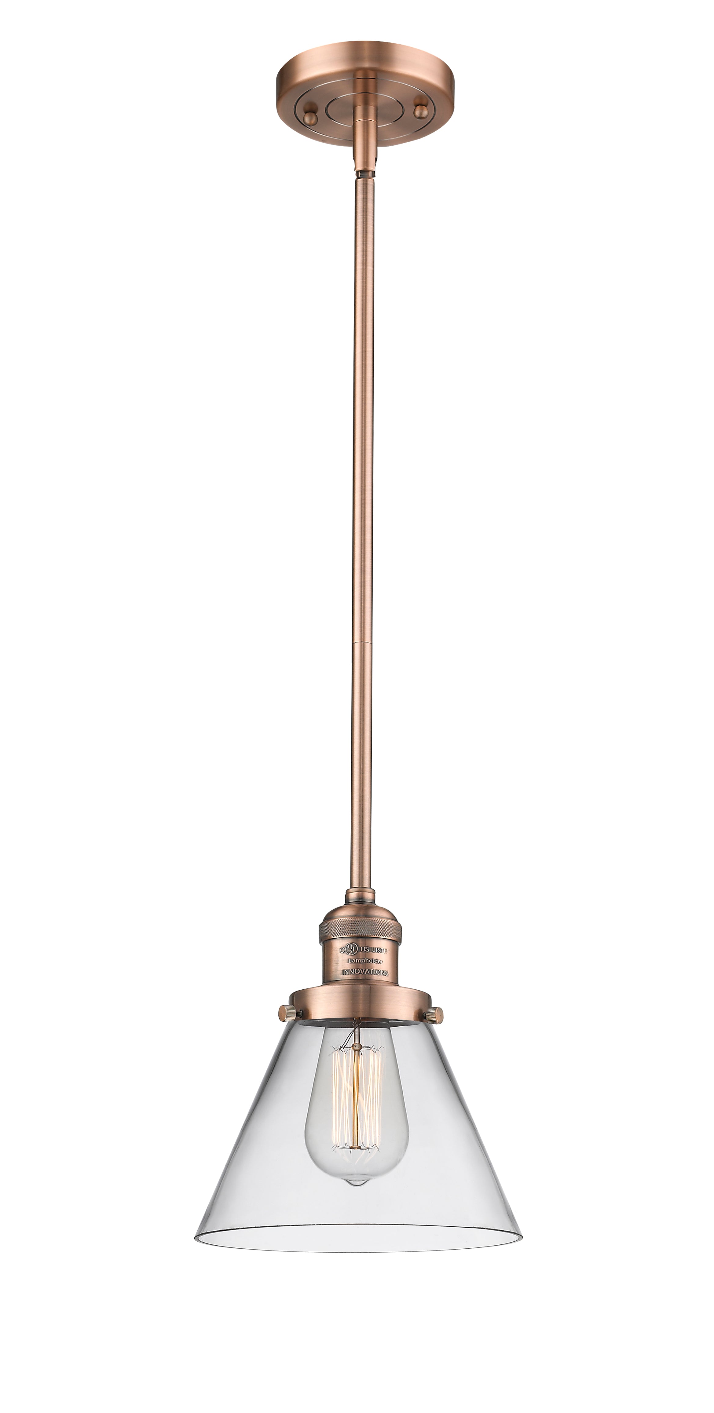 Franklin Restoration Mini Pendant Antique Brass