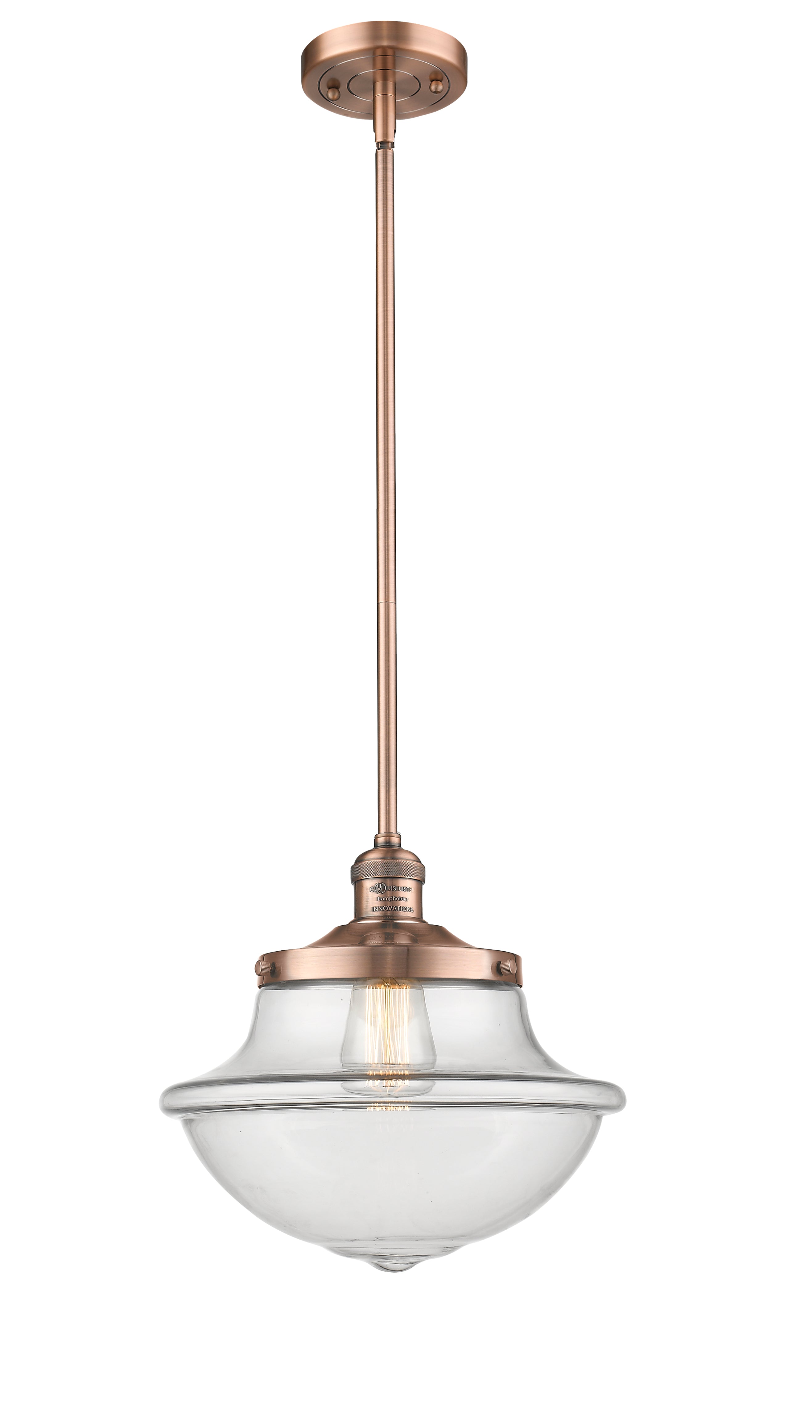 Franklin Restoration Mini Pendant Brass 11.5