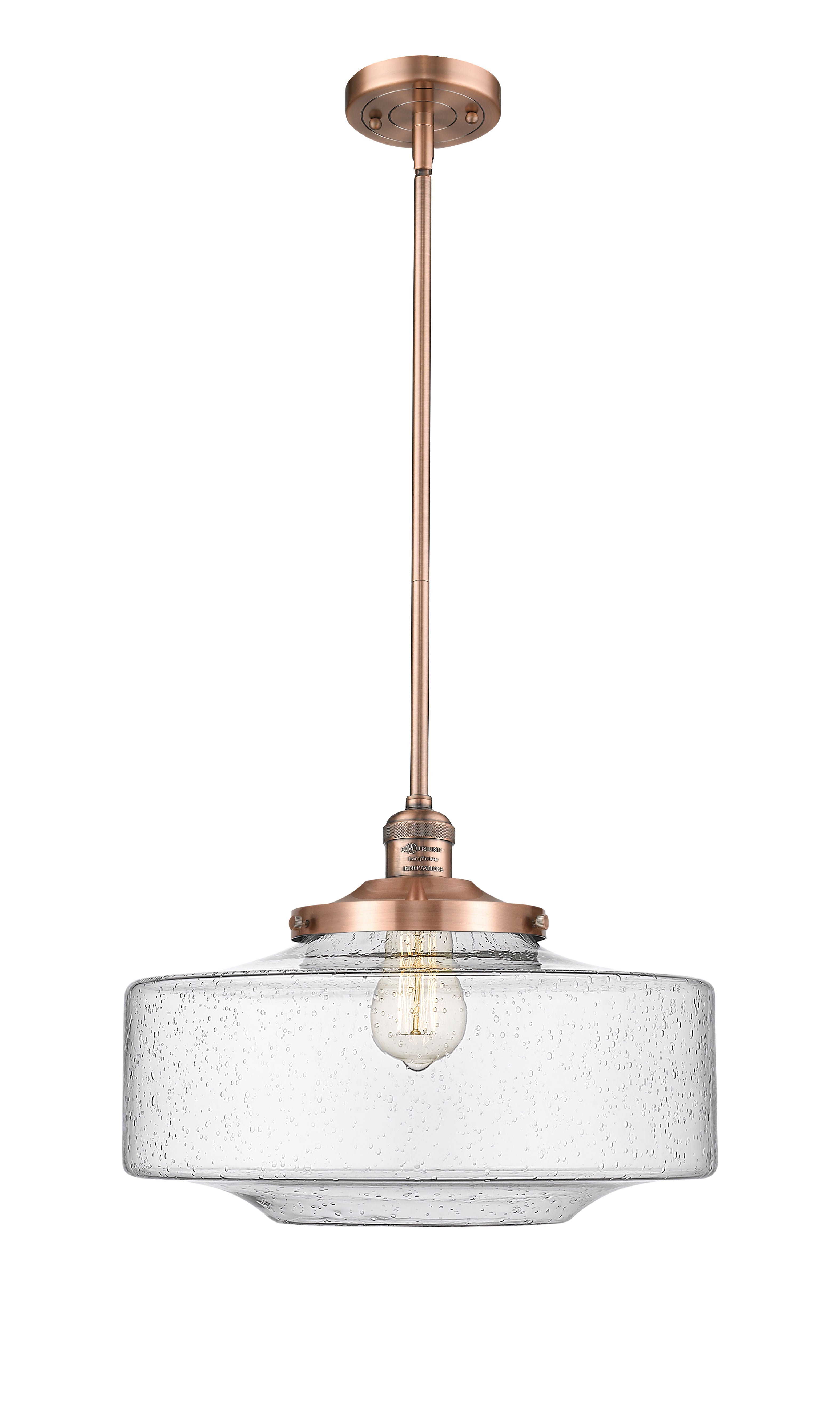 Franklin Restoration Mini Pendant Antique Brass