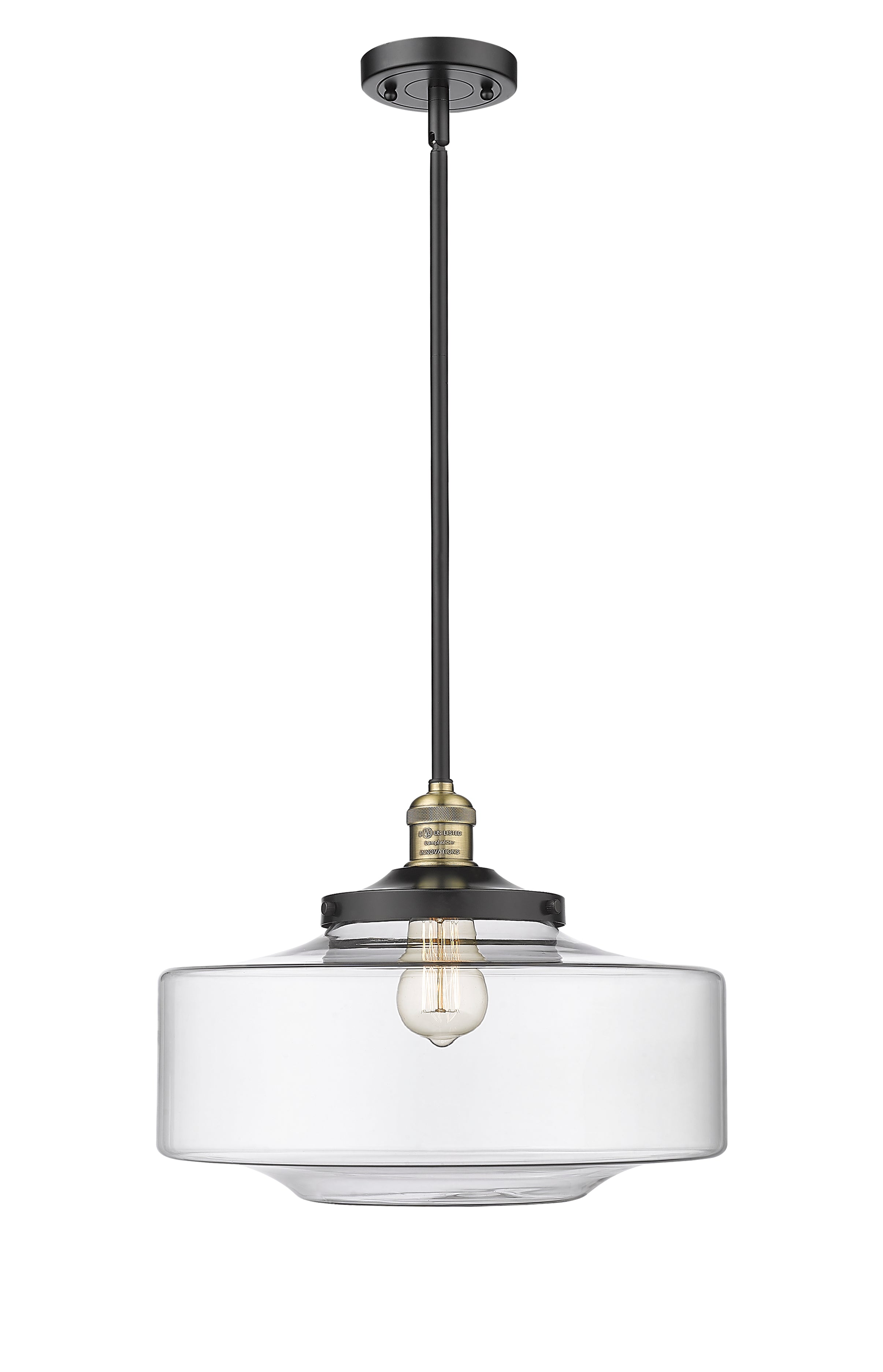 Franklin Restoration Mini Pendant Antique Brass