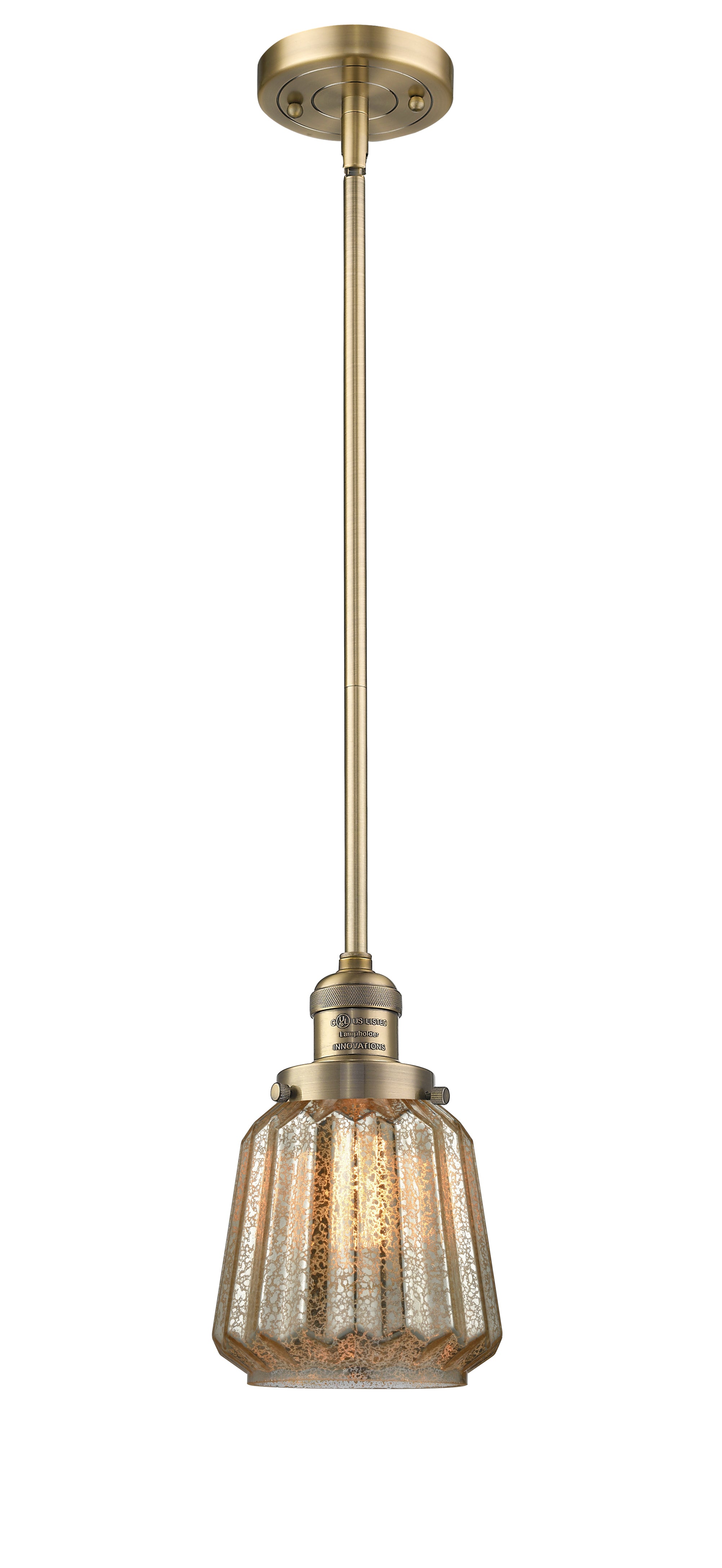 Franklin Restoration Mini Pendant Antique Brass