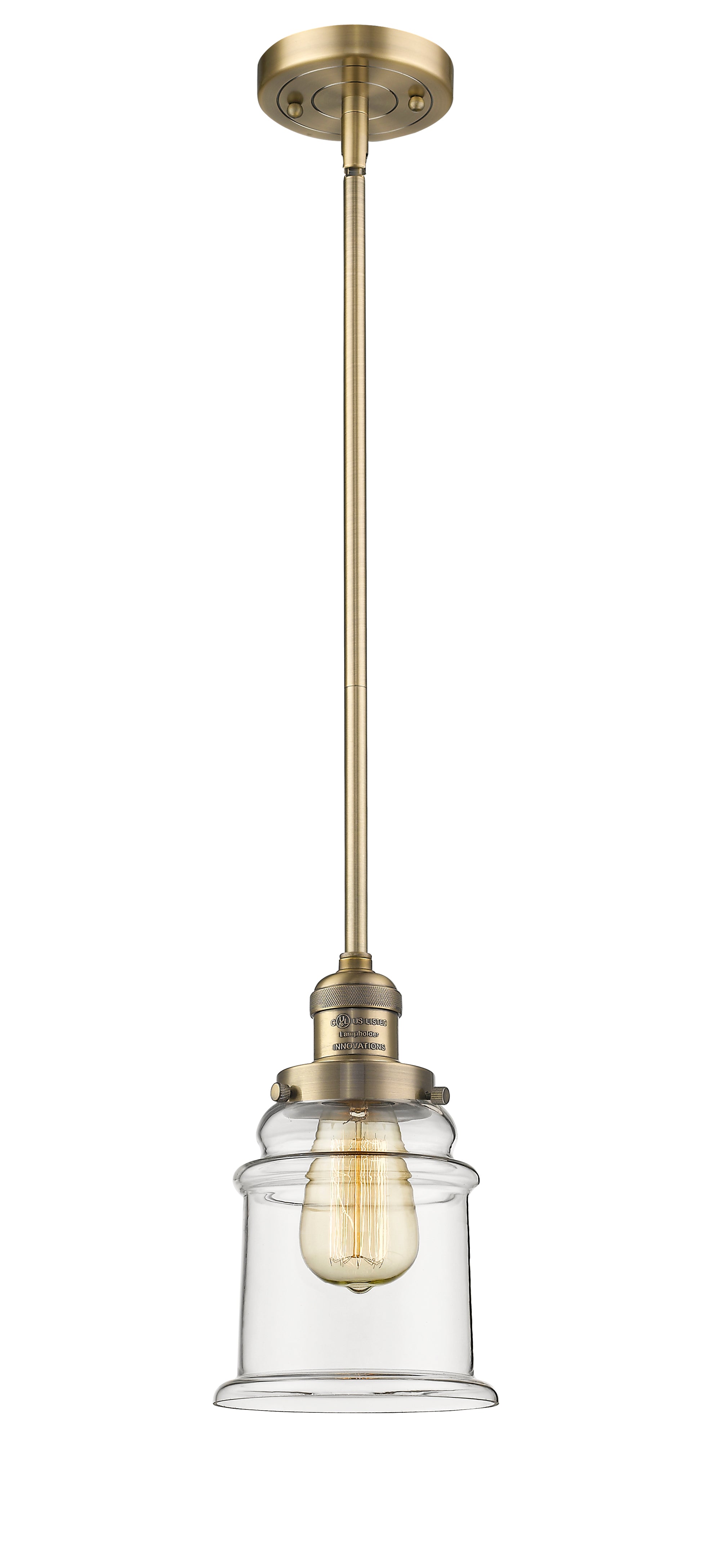 Franklin Restoration Mini Pendant Brass