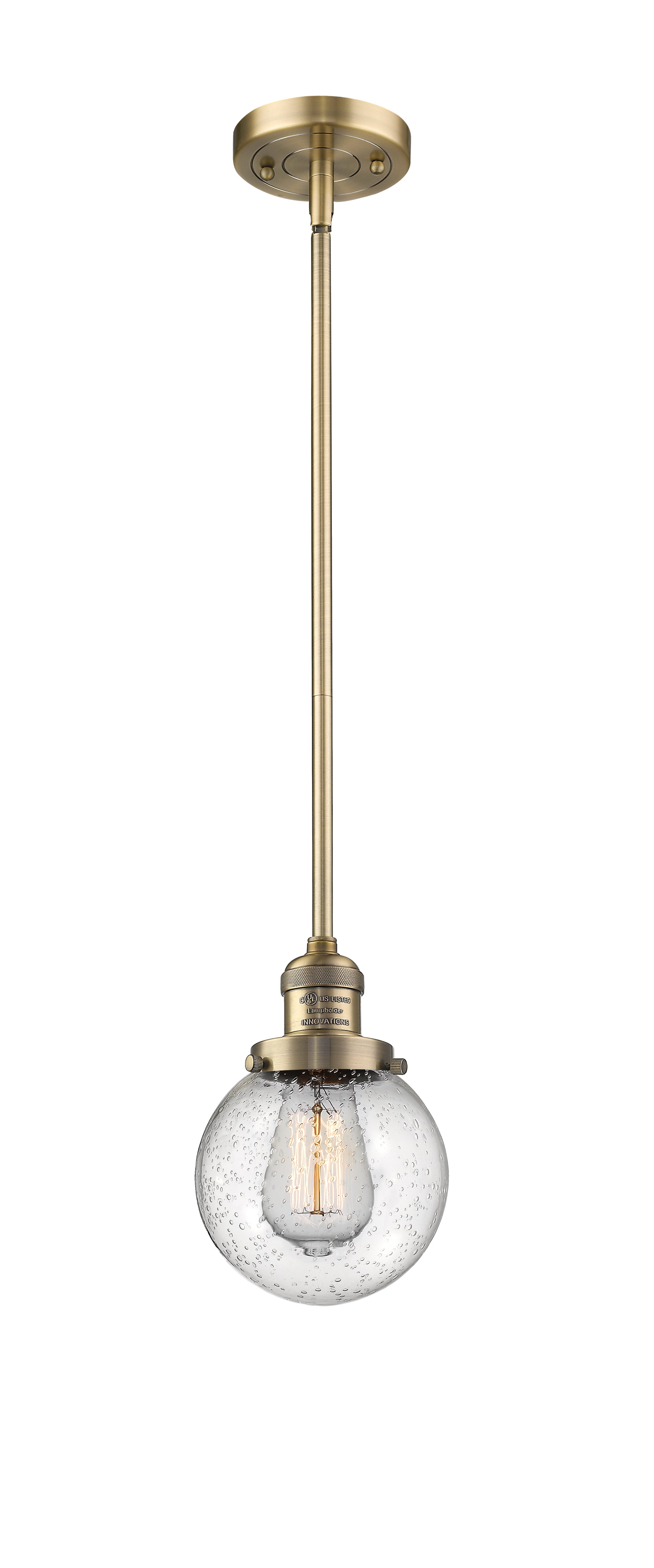 Franklin Restoration Mini Pendant Antique Brass