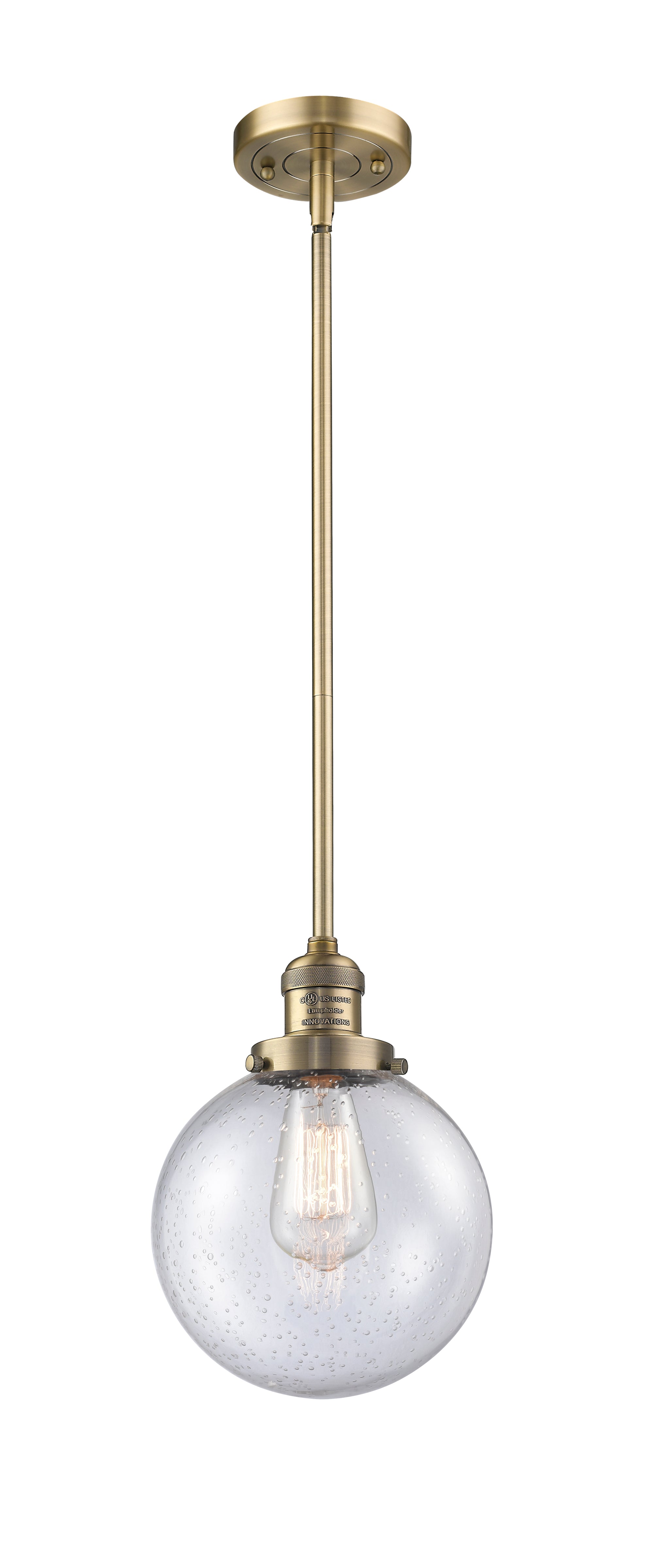 Franklin Restoration Mini Pendant Antique Brass