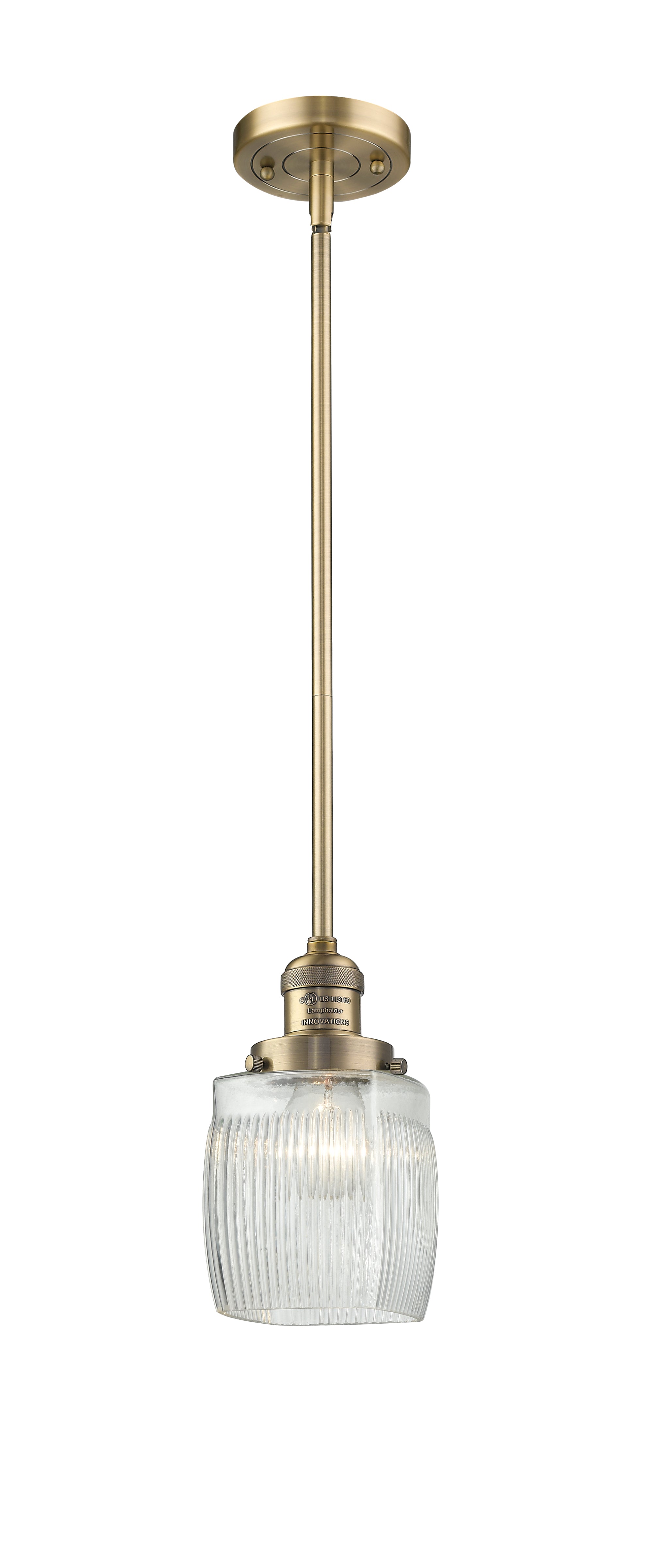 Franklin Restoration Mini Pendant Antique Brass
