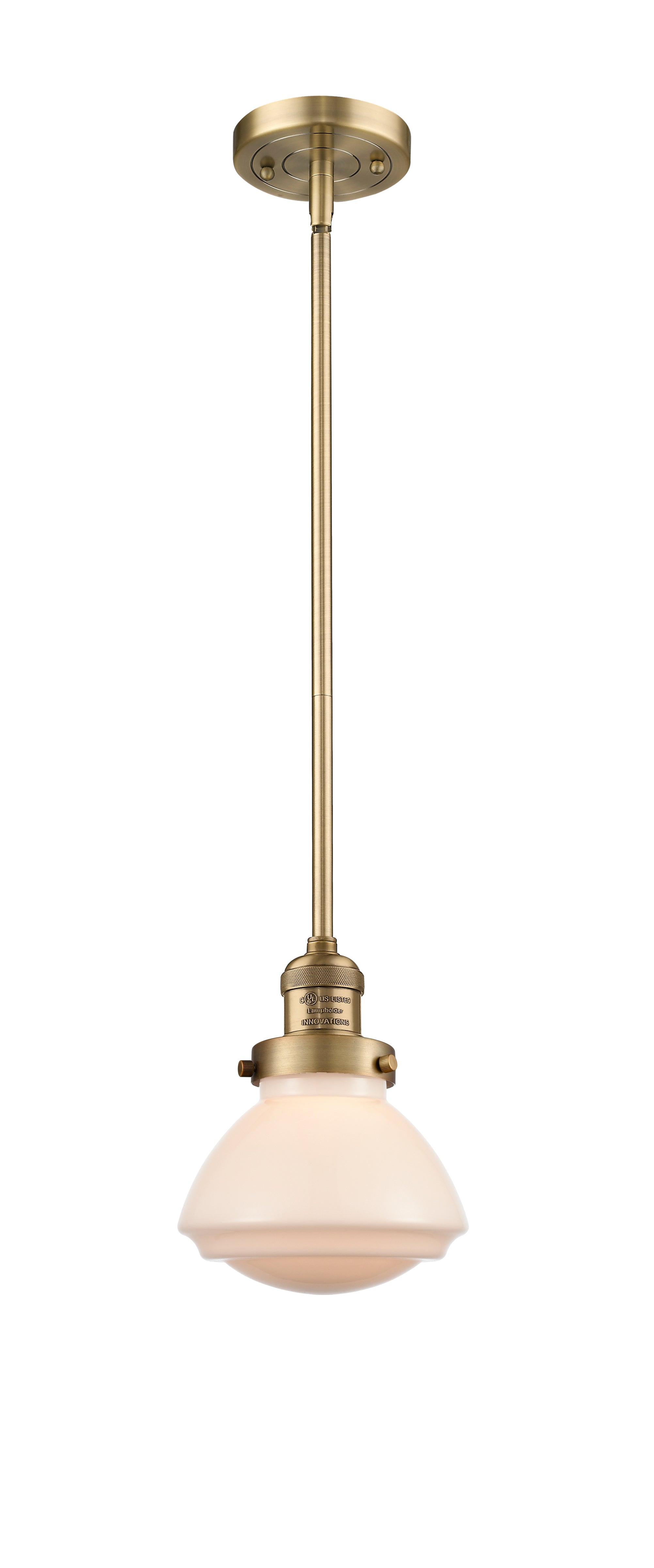 Franklin Restoration Mini Pendant Antique Brass