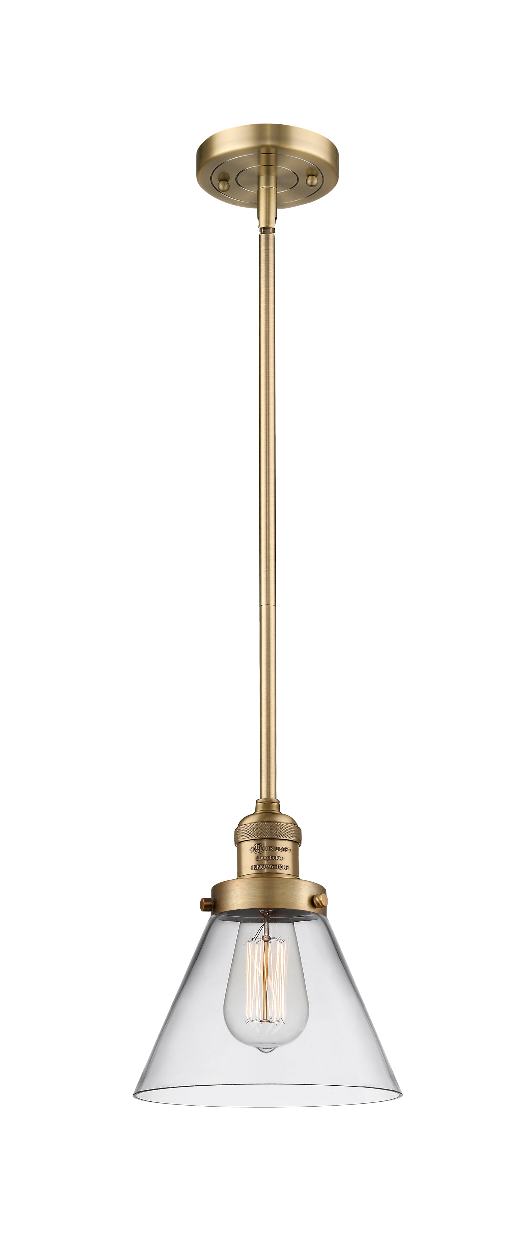 Franklin Restoration Mini Pendant Antique Brass
