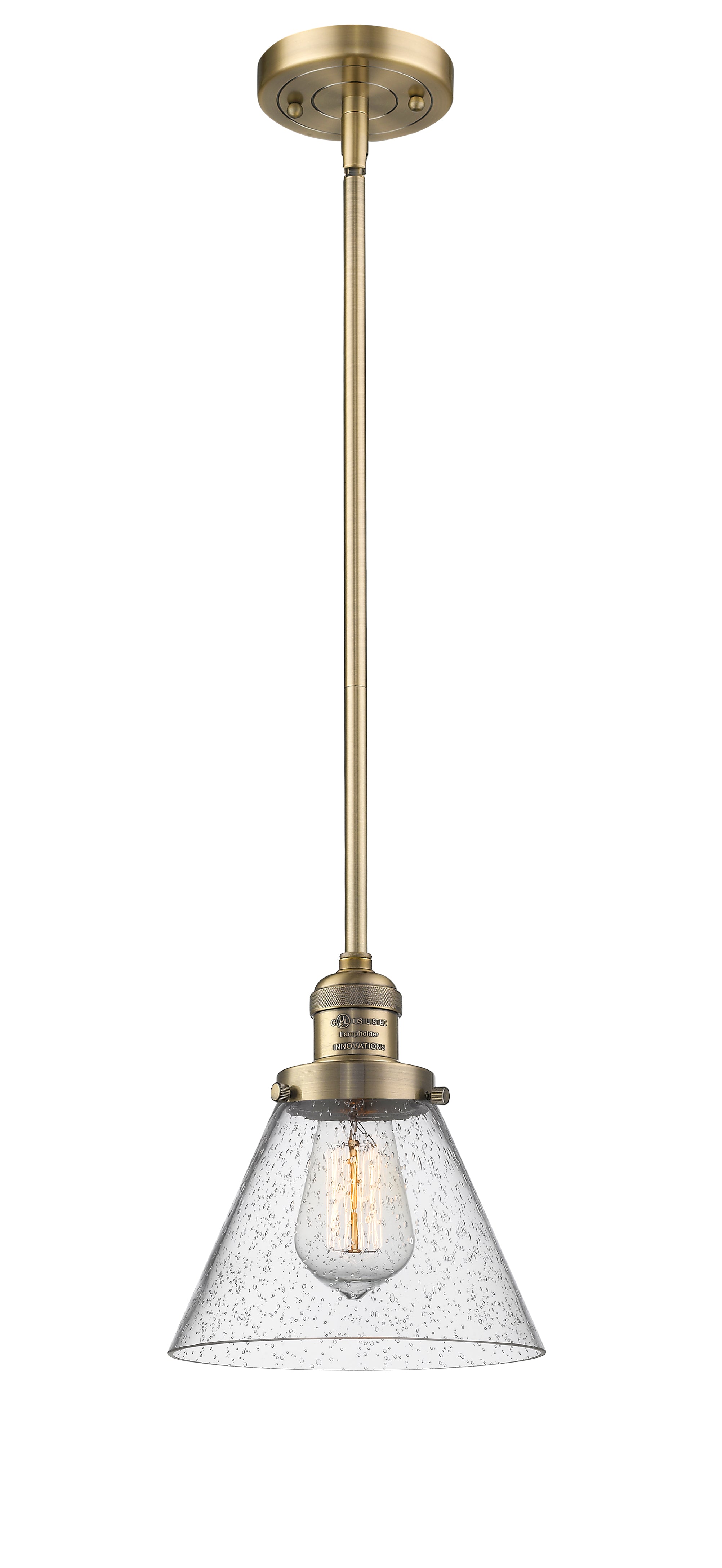 Franklin Restoration Mini Pendant Antique Brass