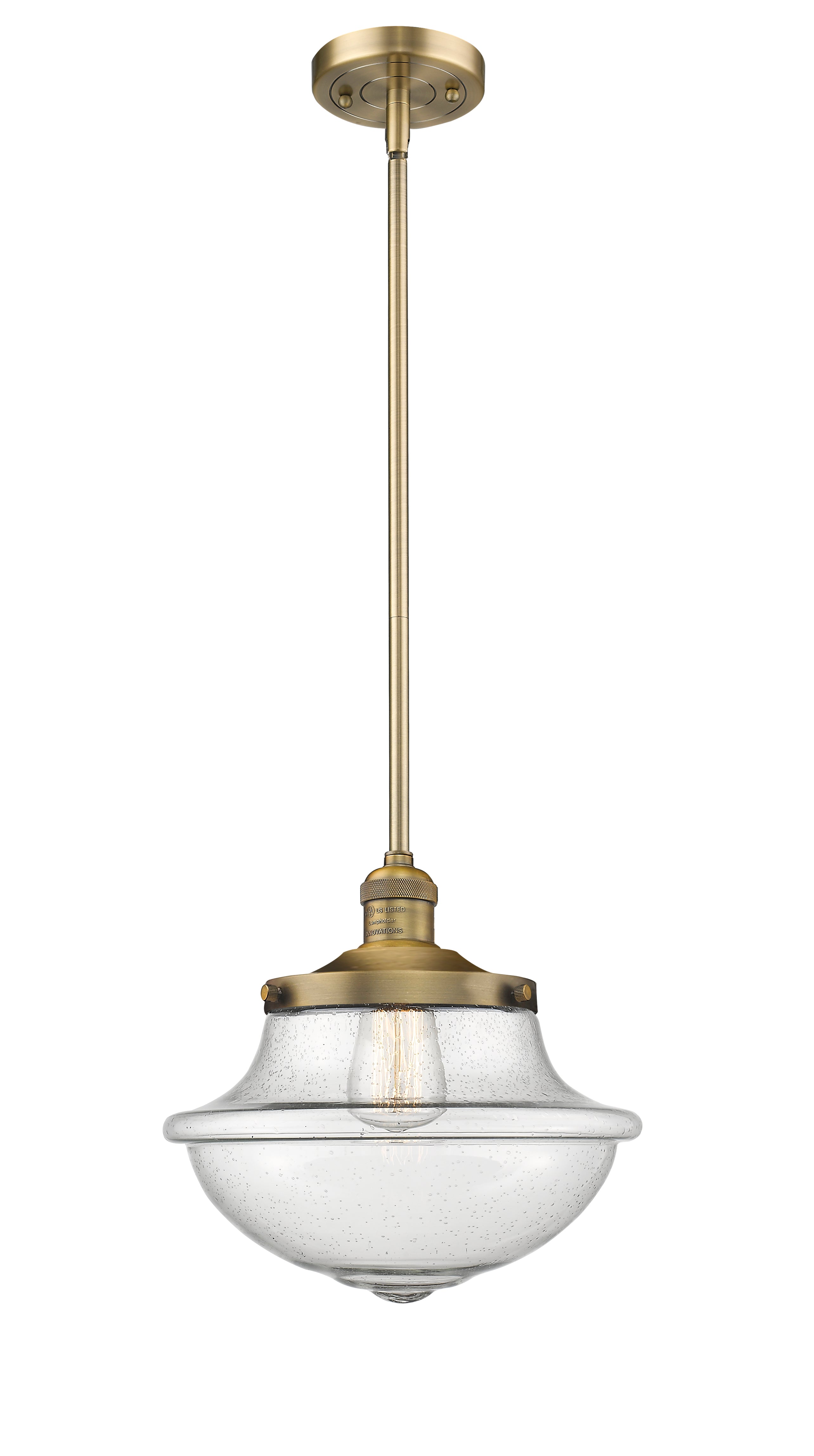 Franklin Restoration Mini Pendant Brass 11.5
