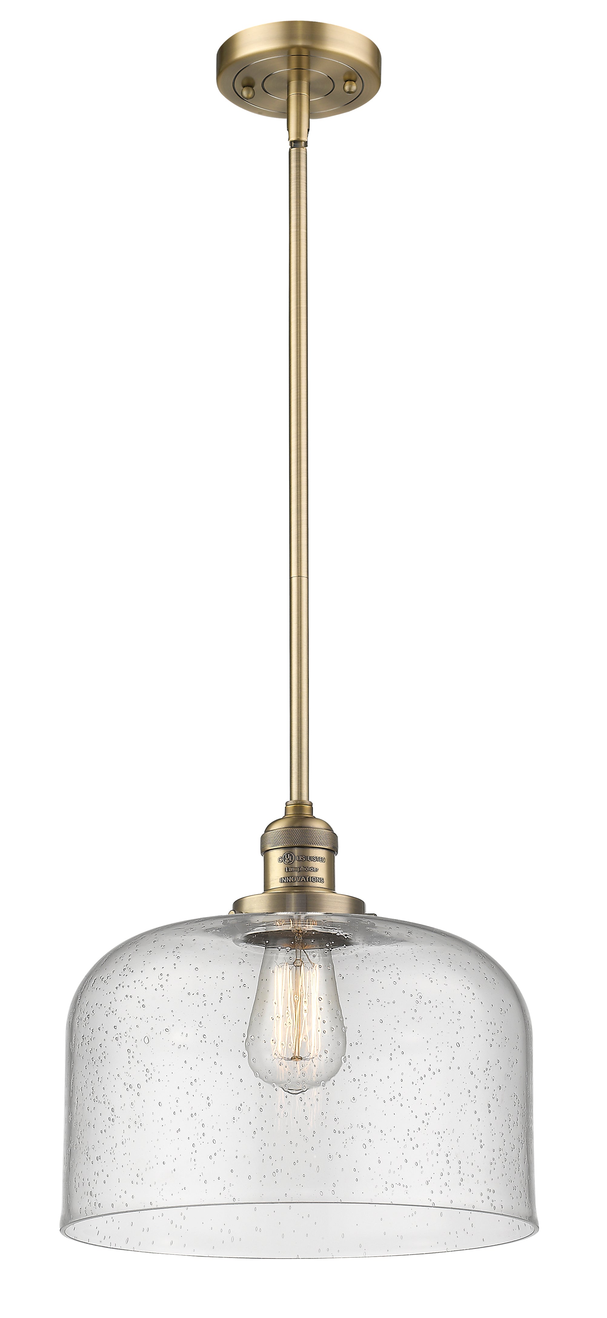 Franklin Restoration Mini Pendant Brass Finish