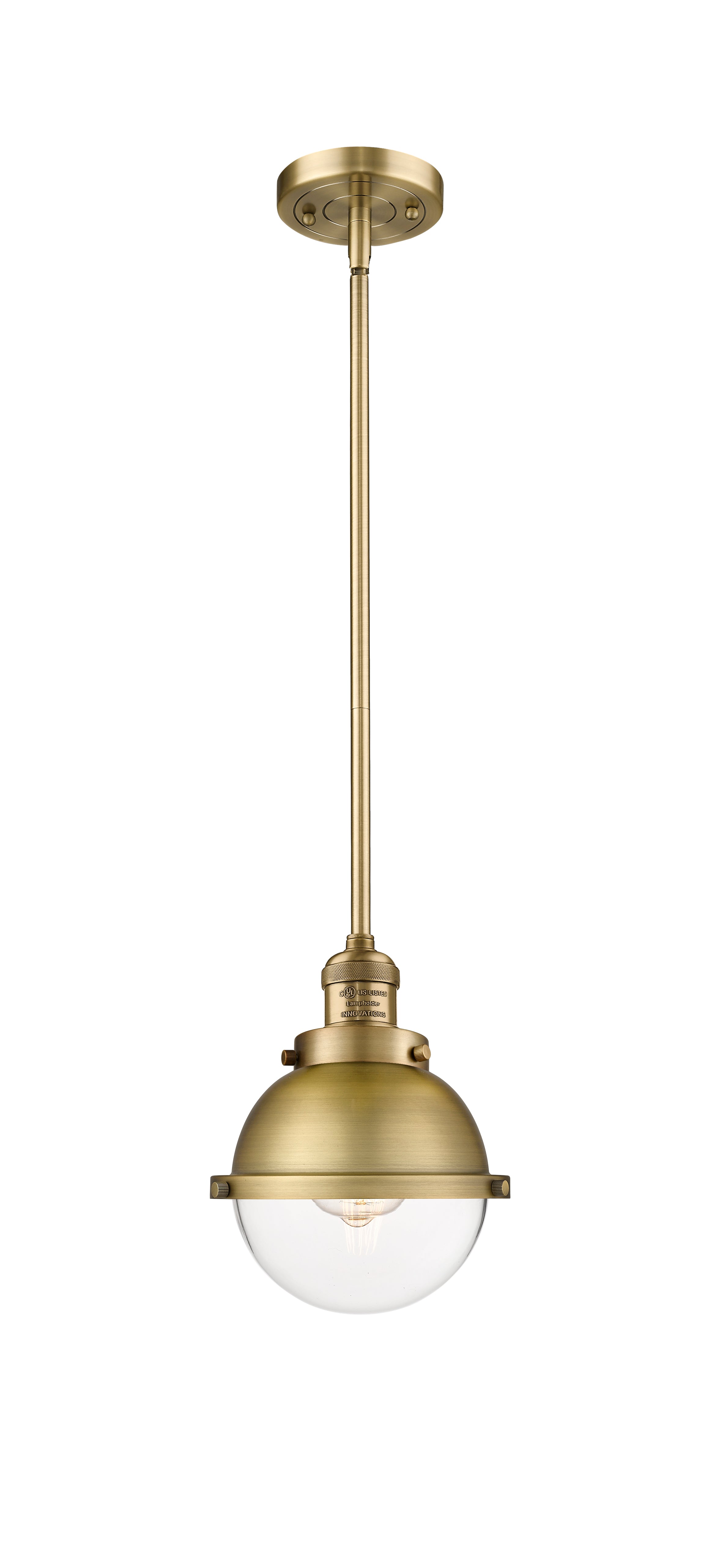 Franklin Restoration Mini Pendant Brushed Brass