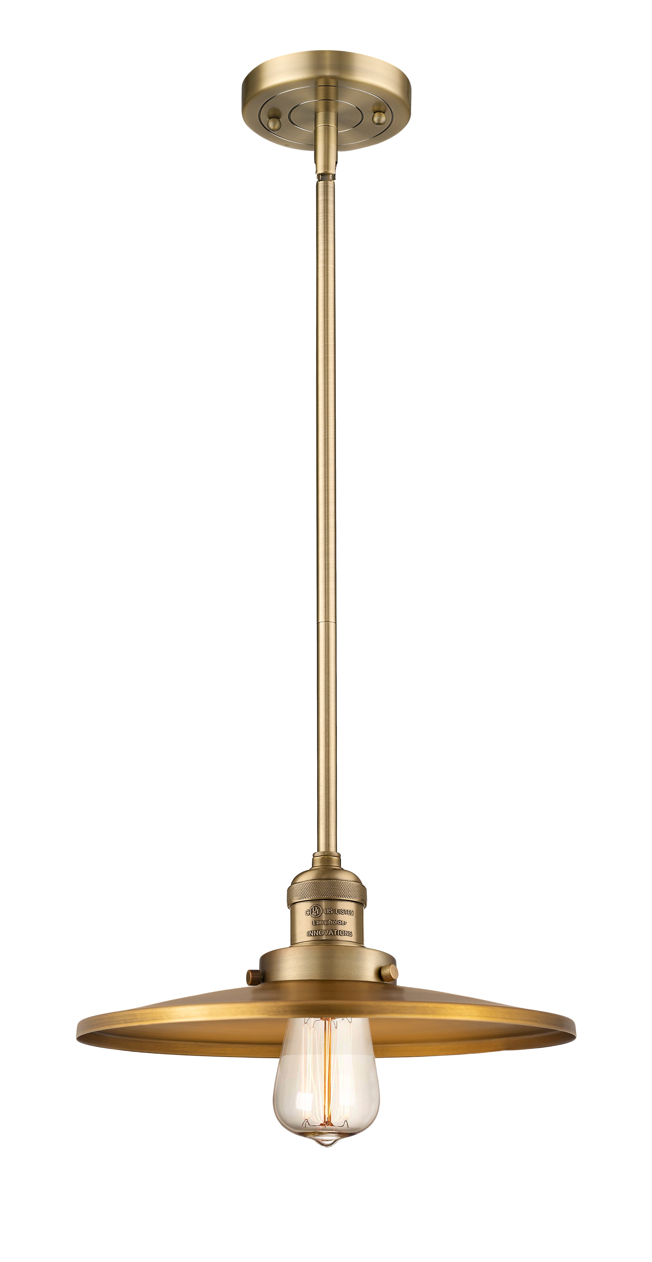 Franklin Restoration Mini Pendant Brass Steel
