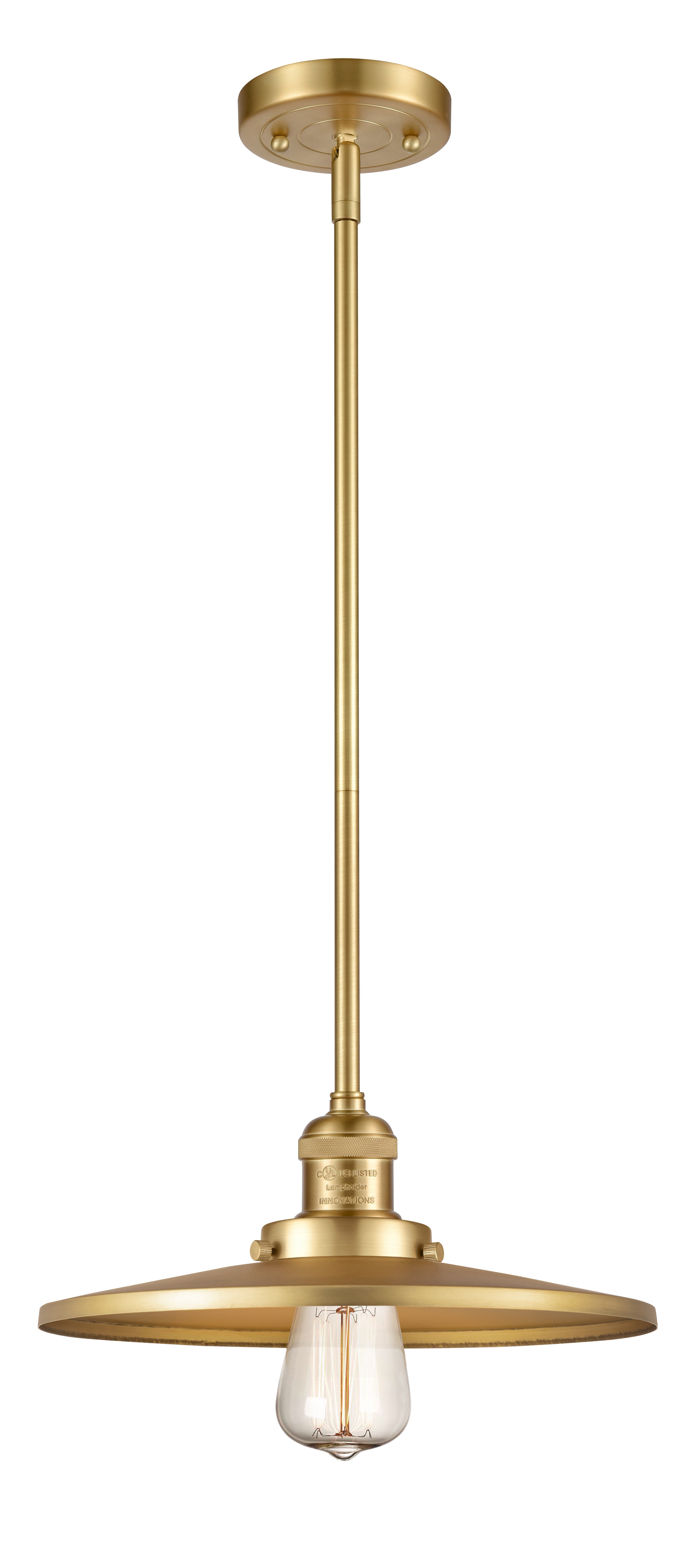Franklin Restoration Mini Pendant Brass Steel