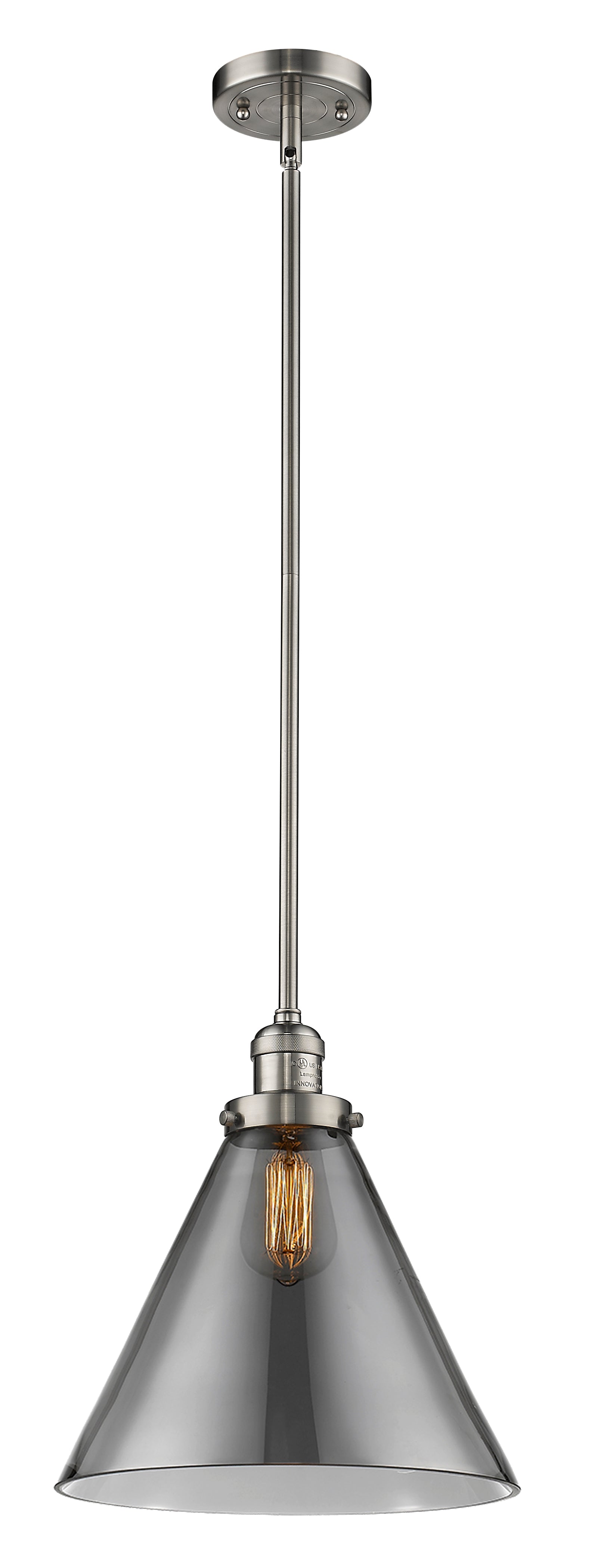 Franklin Restoration Mini Pendant Brass Glass