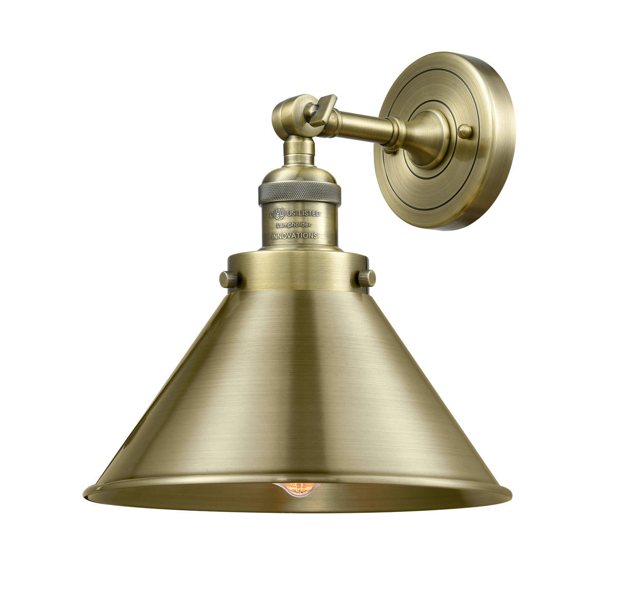 Franklin Restoration Sconce Cast Brass Finish