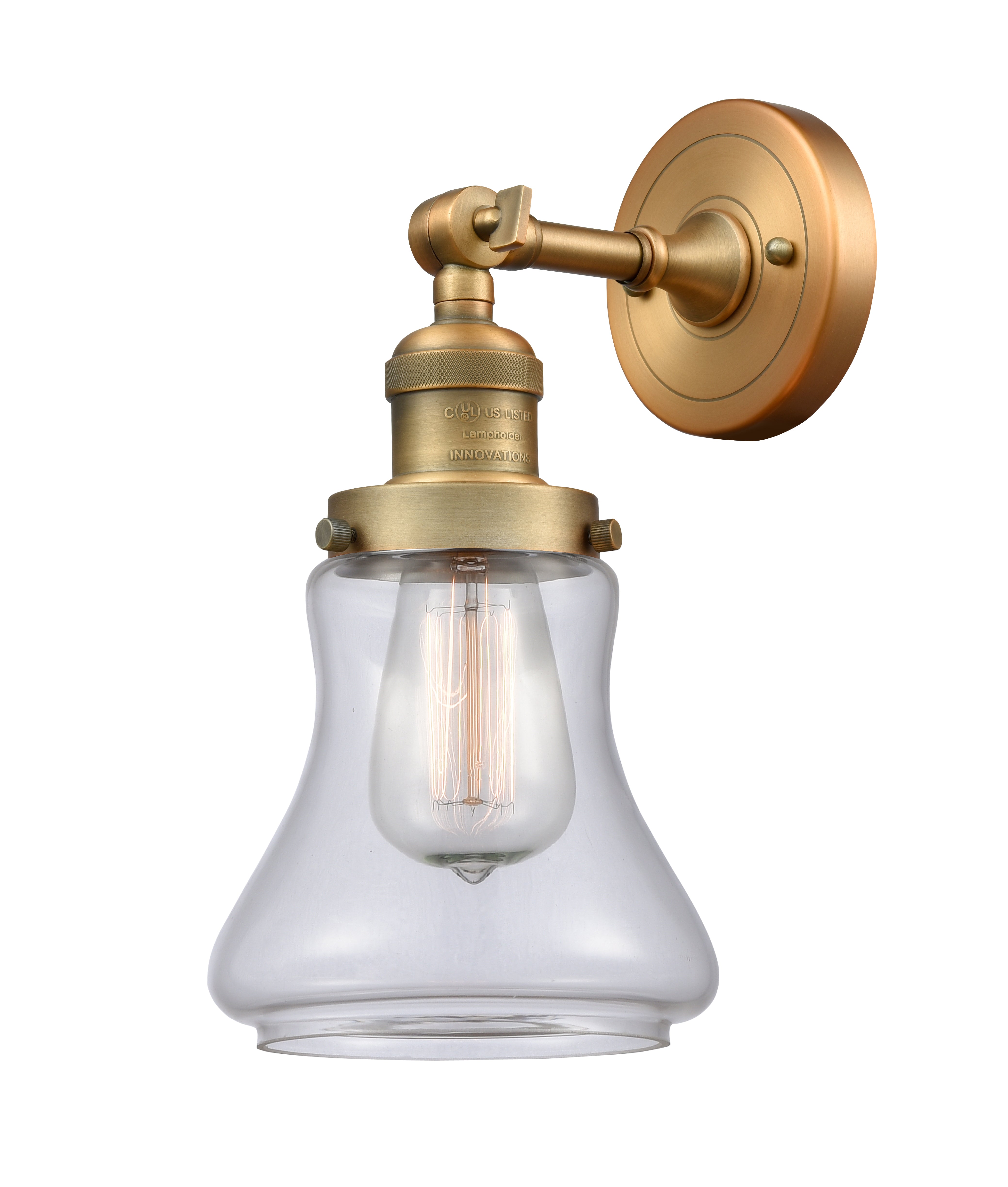 Franklin Restoration Sconce Cast Brass Finish