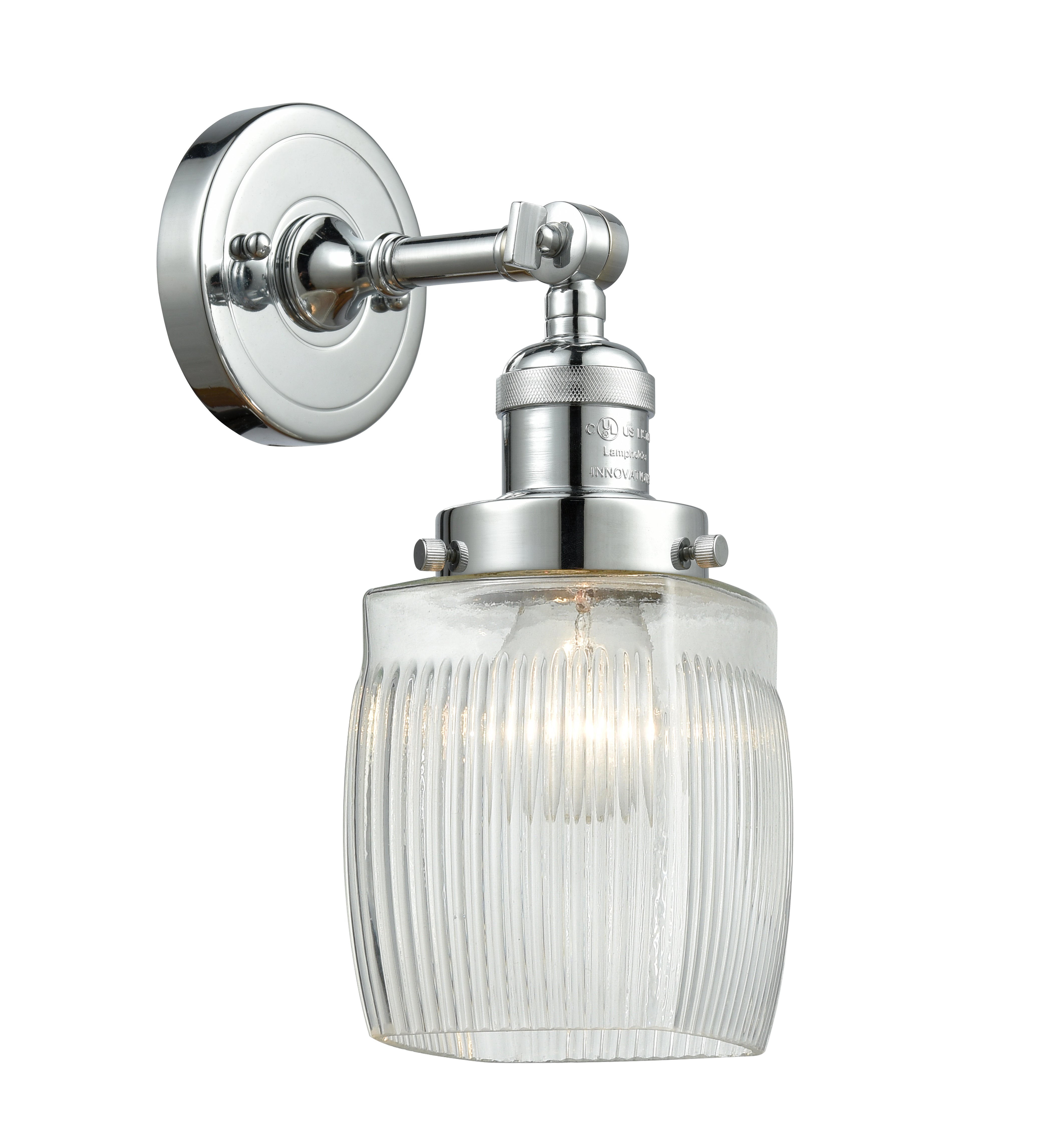 Franklin Restoration Sconce Brass Glass