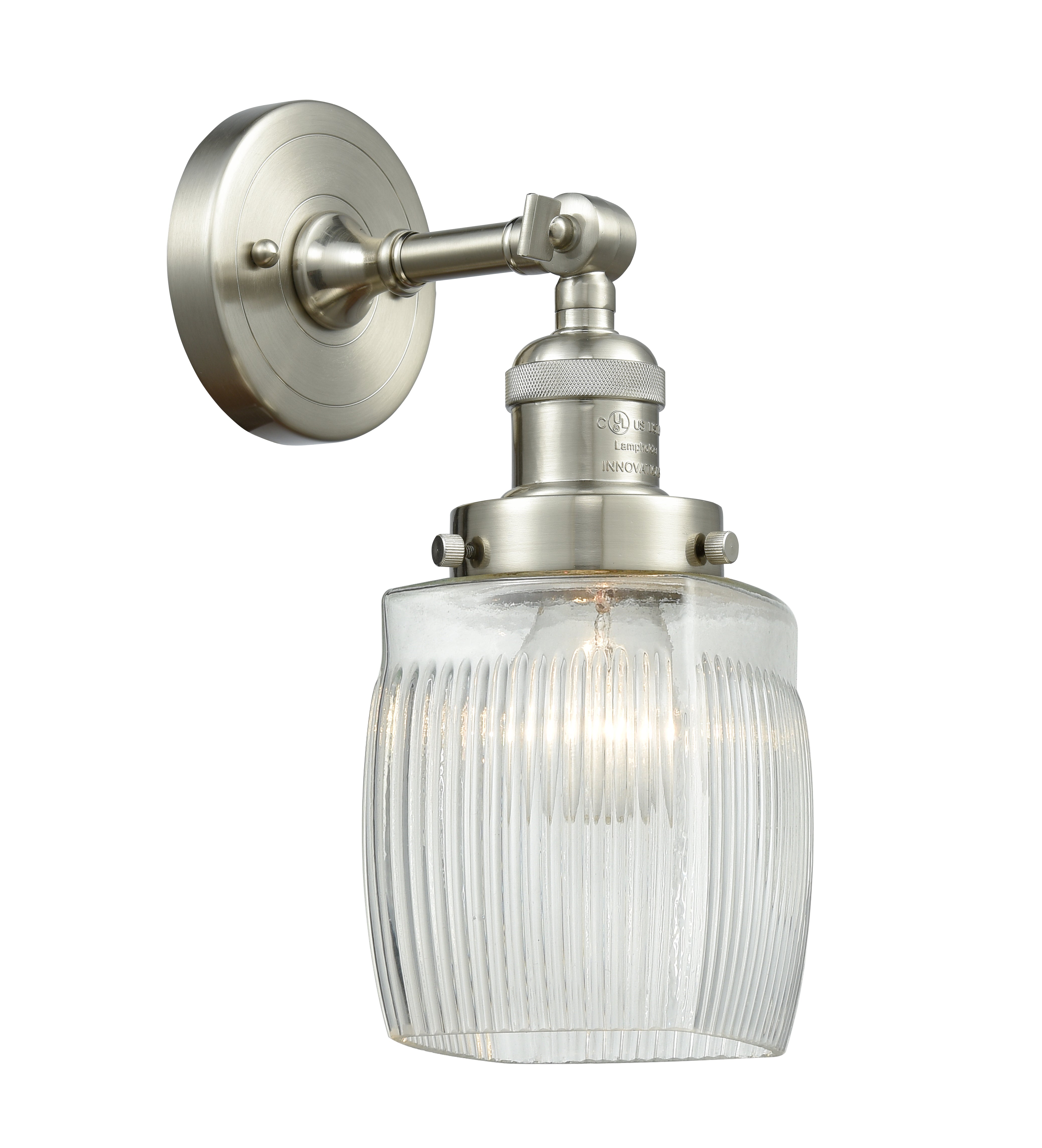 Franklin Restoration Sconce Brass Glass