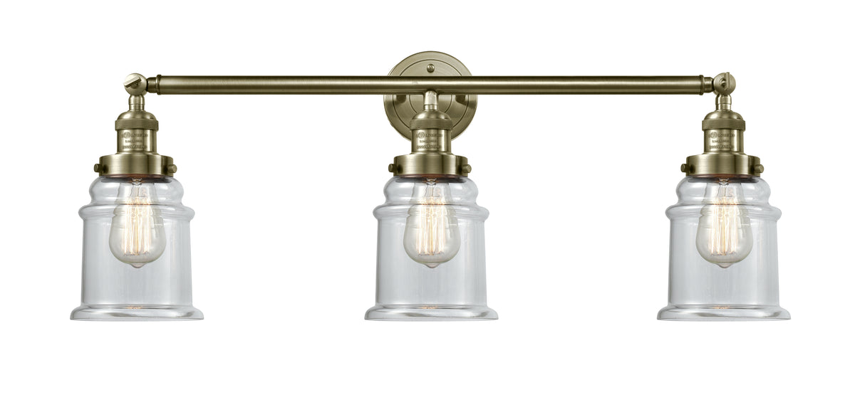 Canton 30-Inch 3-Light Bath Vanity Light 10-Inch High