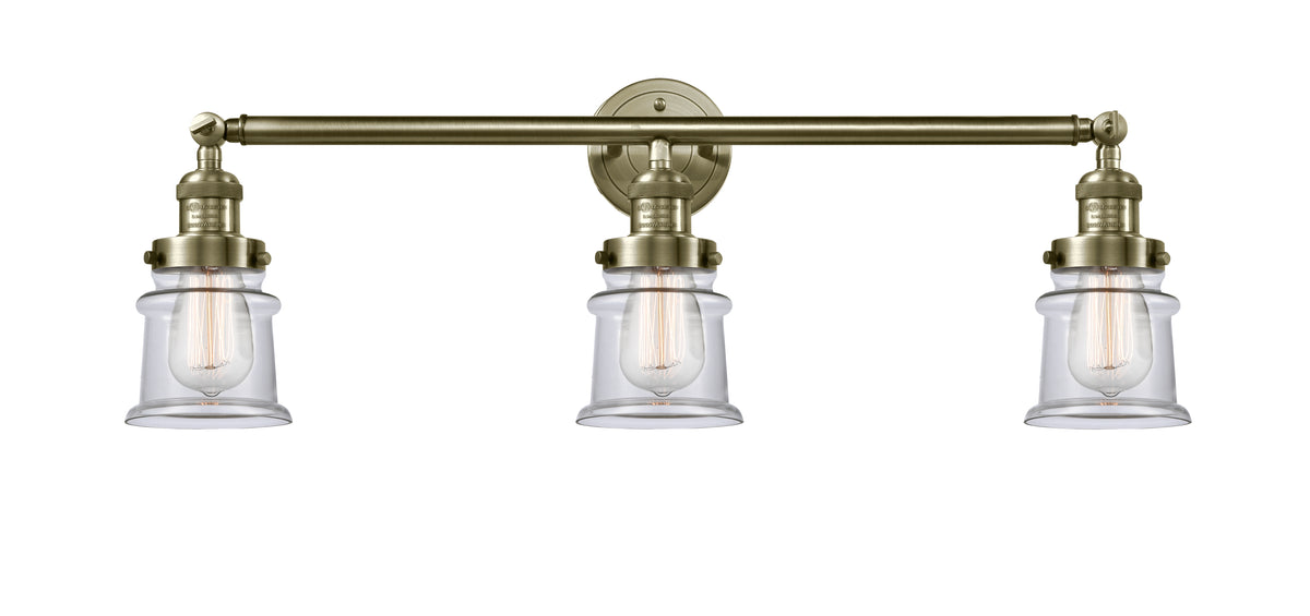 Canton 30-Inch 3-Light Bath Vanity Light 11-Inch High