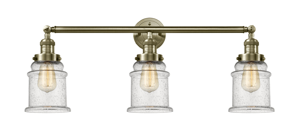 Canton 30-Inch 3-Light Bath Vanity Light with LED Bulbs 10-Inch High