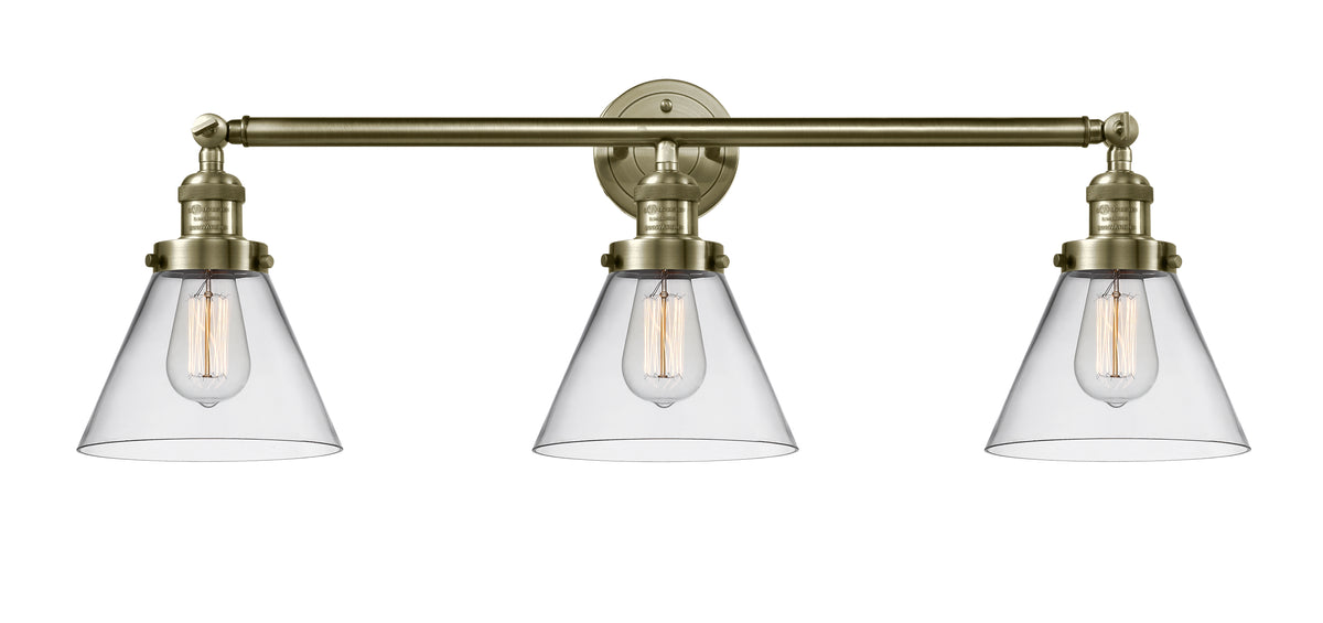 Cone 32-Inch 3-Light Bath Vanity Light