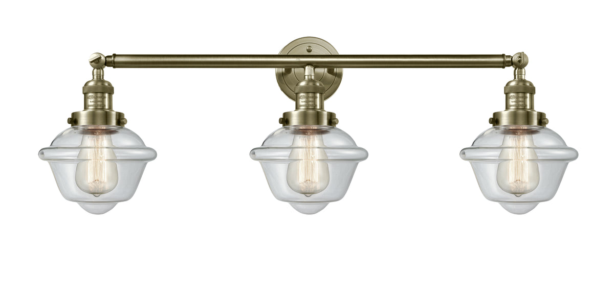 Oxford 34-Inch 3-Light Bath Vanity Light with LED Bulbs