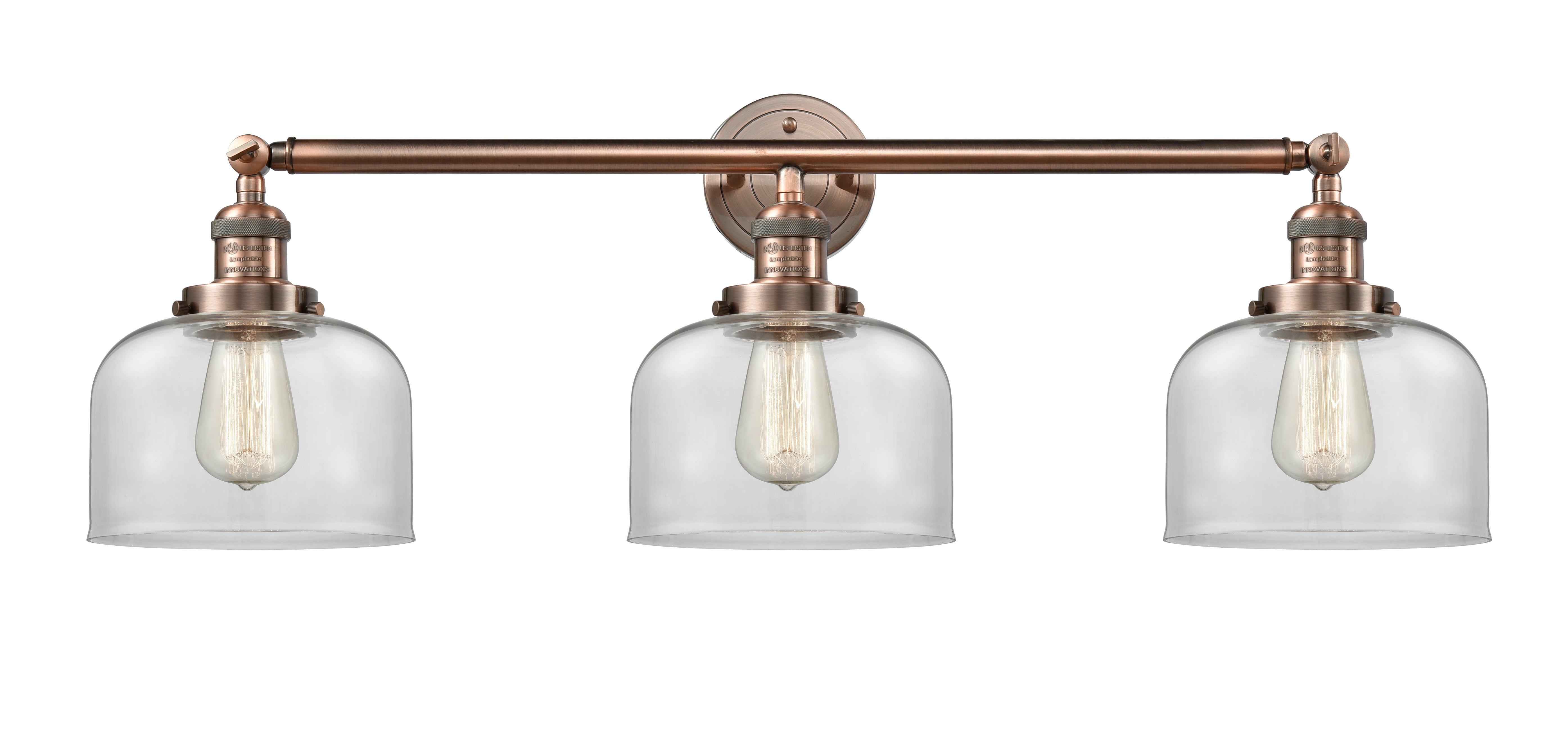 Franklin Restoration Light Brass Glass Steel