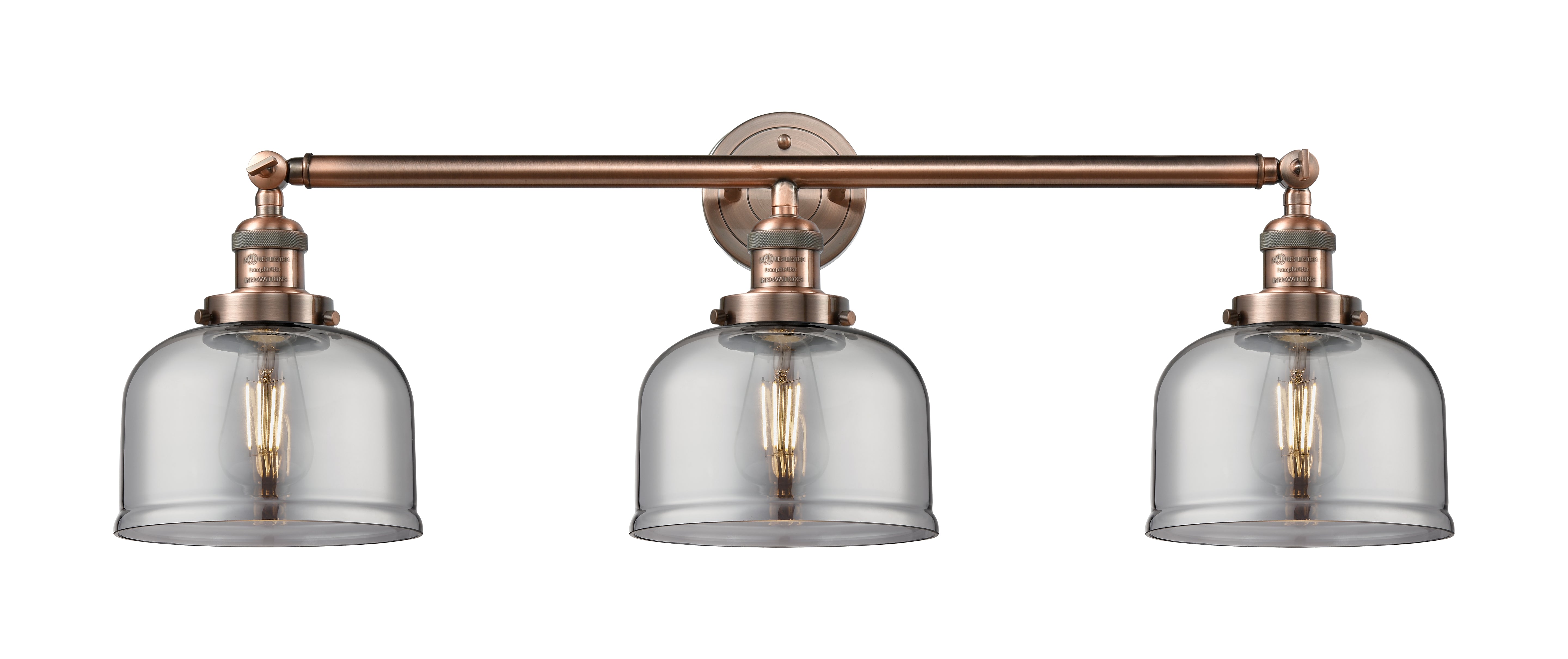 Franklin Restoration Light Brass Glass Steel