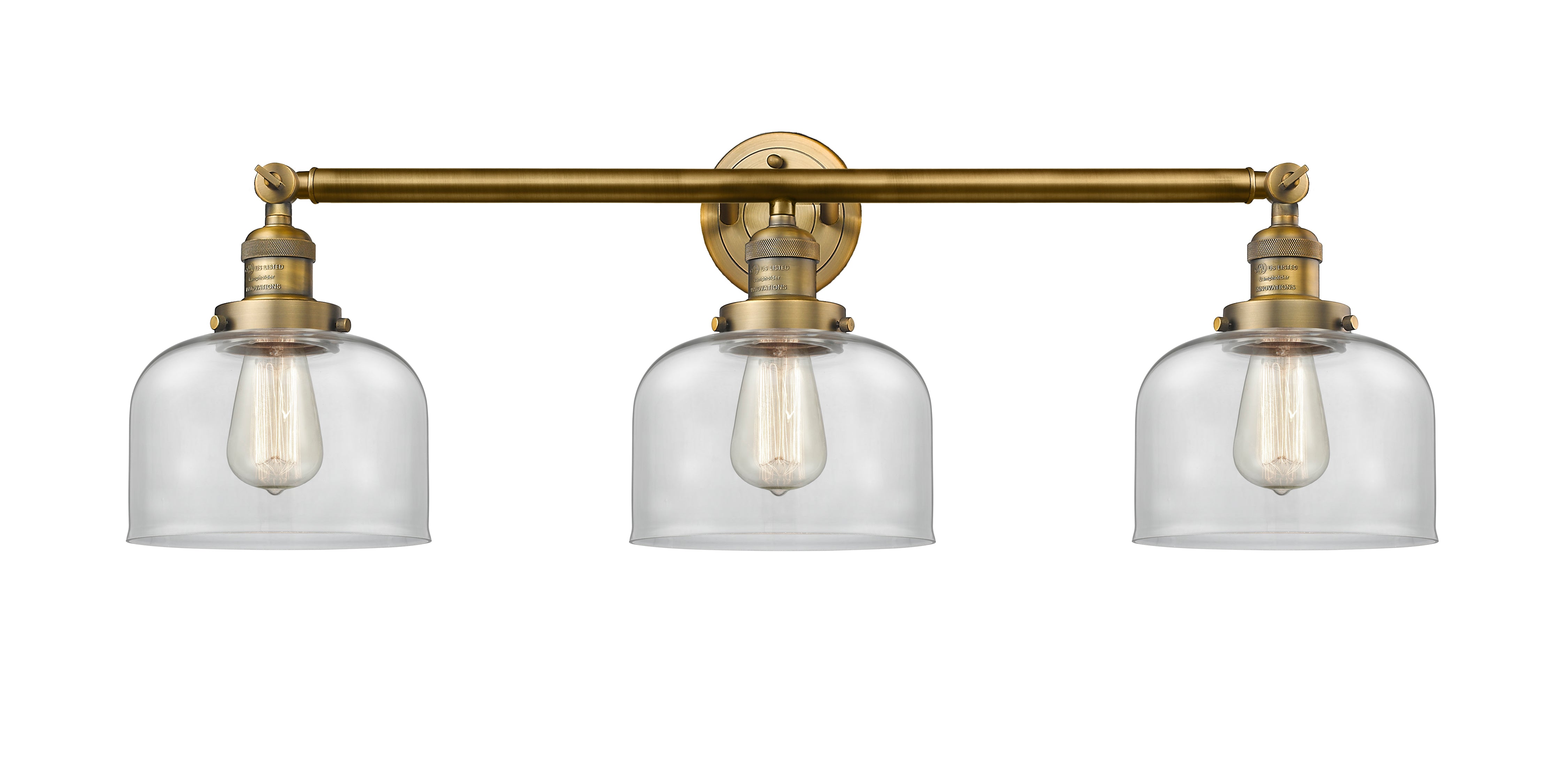 Franklin Restoration Light Brass Glass Steel