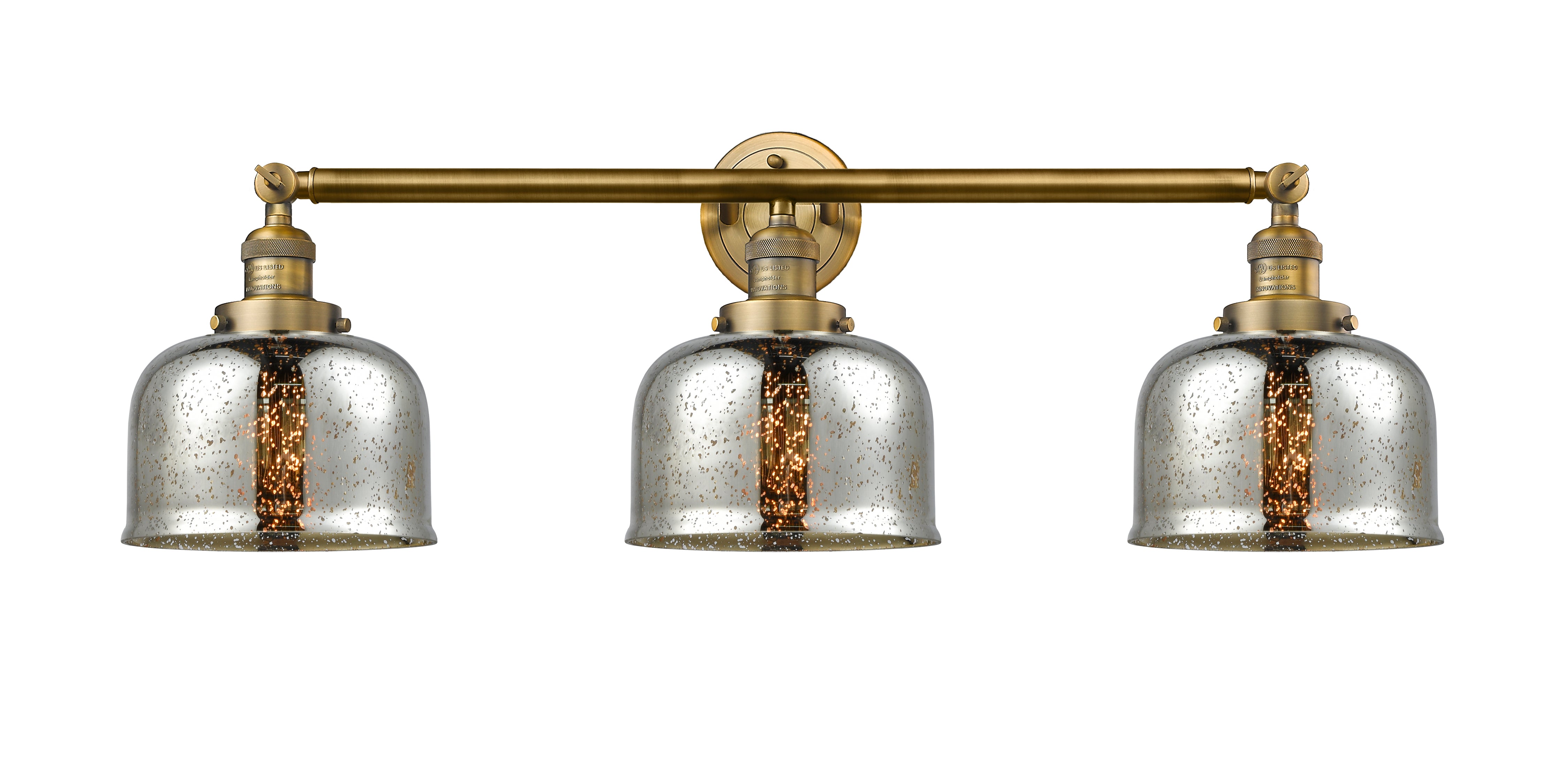 Franklin Restoration Light Brass Glass Steel