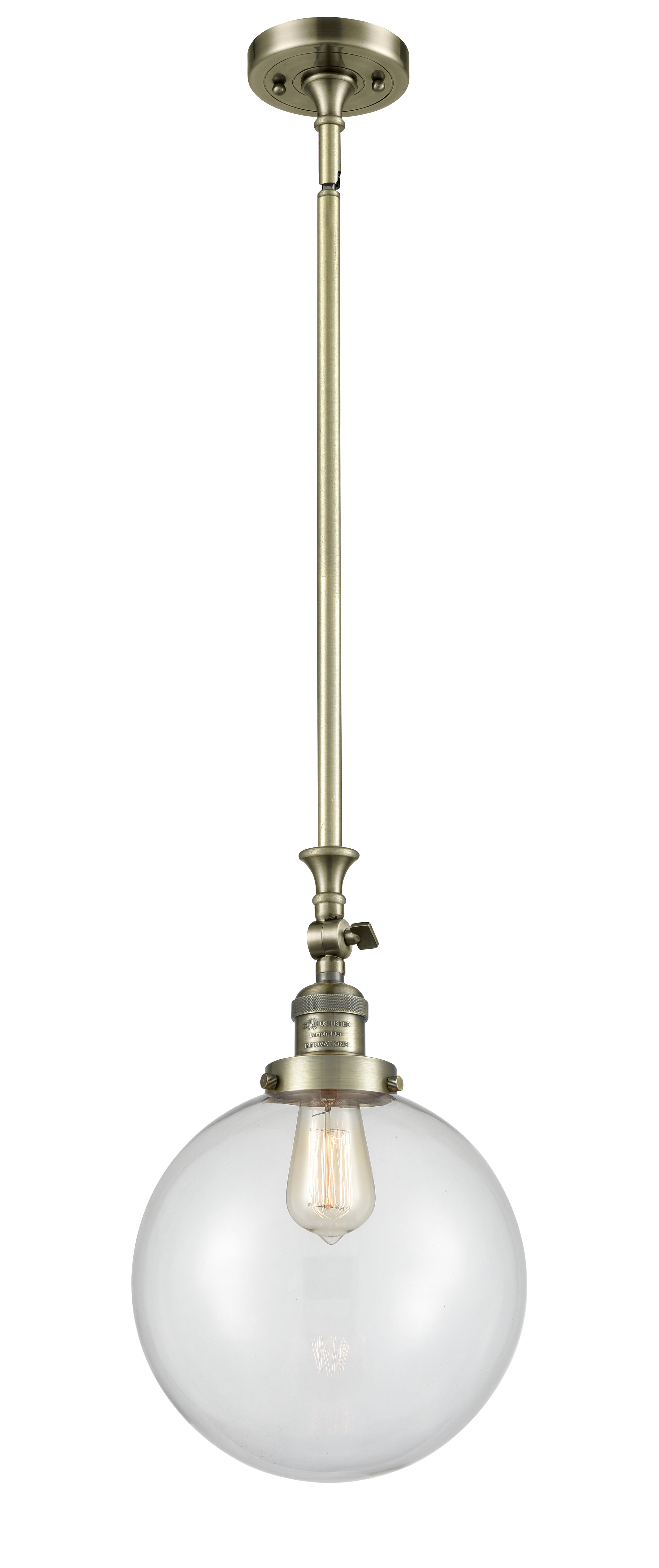 Franklin Restoration Mini Pendant Antique Brass