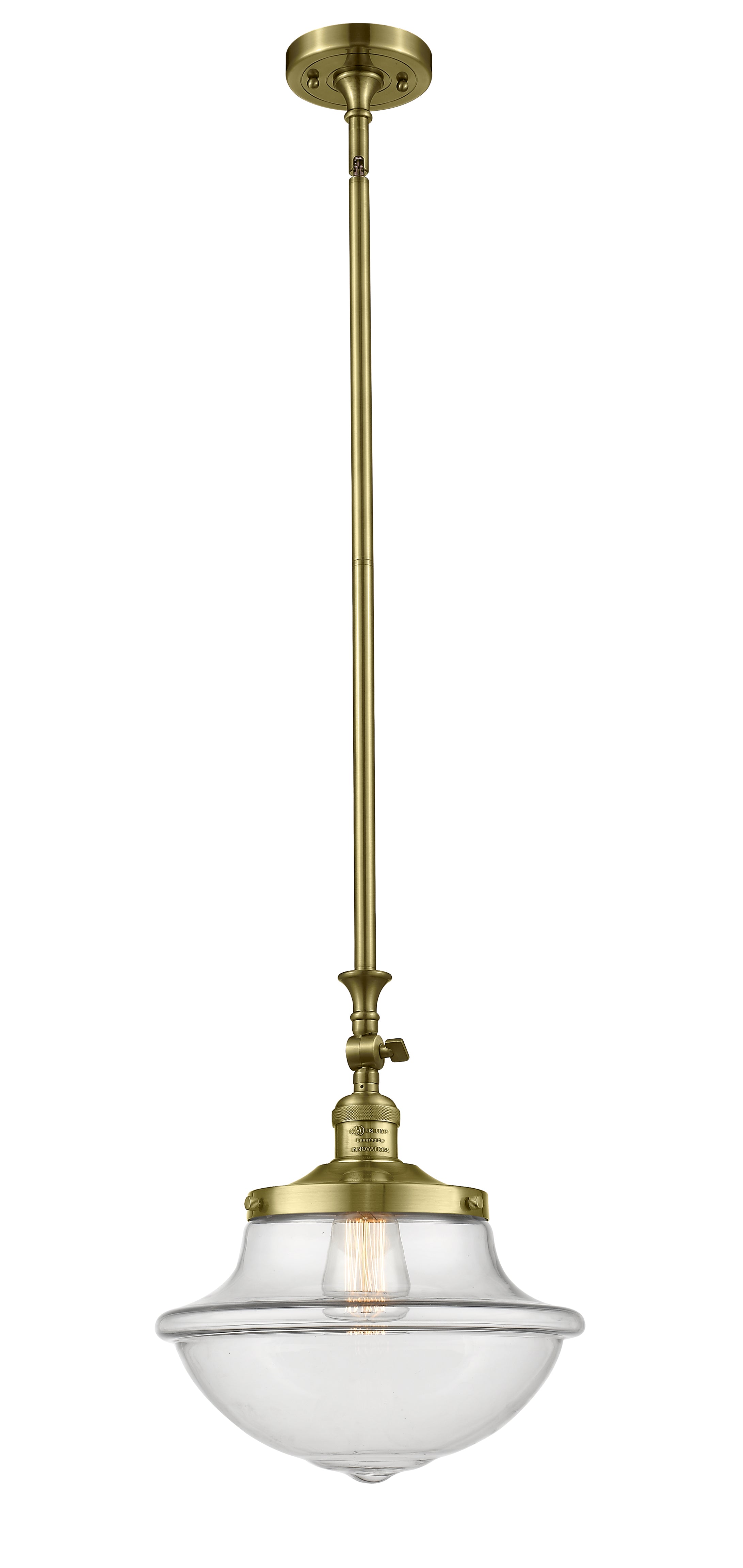 Franklin Restoration Mini Pendant Antique Brass