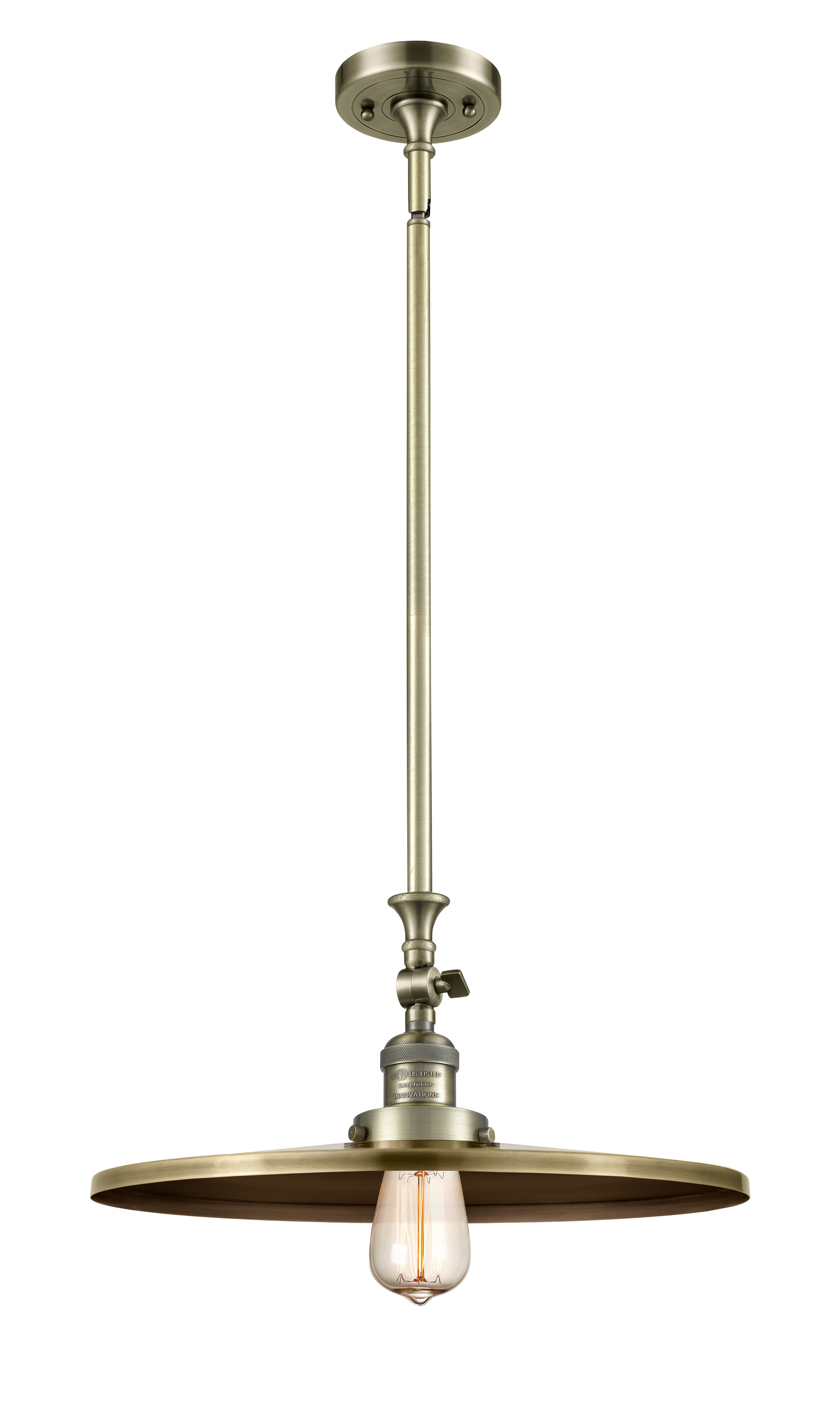 Franklin Restoration Mini Pendant Antique Brass